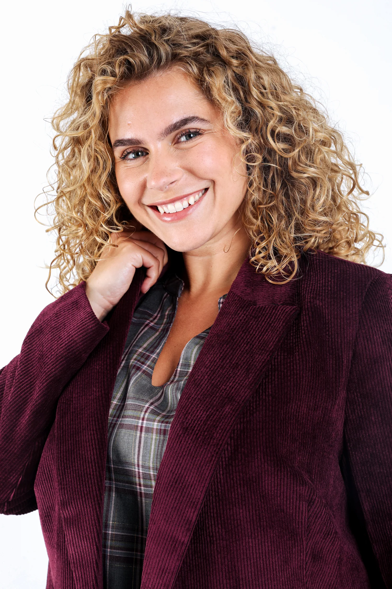 Blazer en velours côtelé uni - Image 3