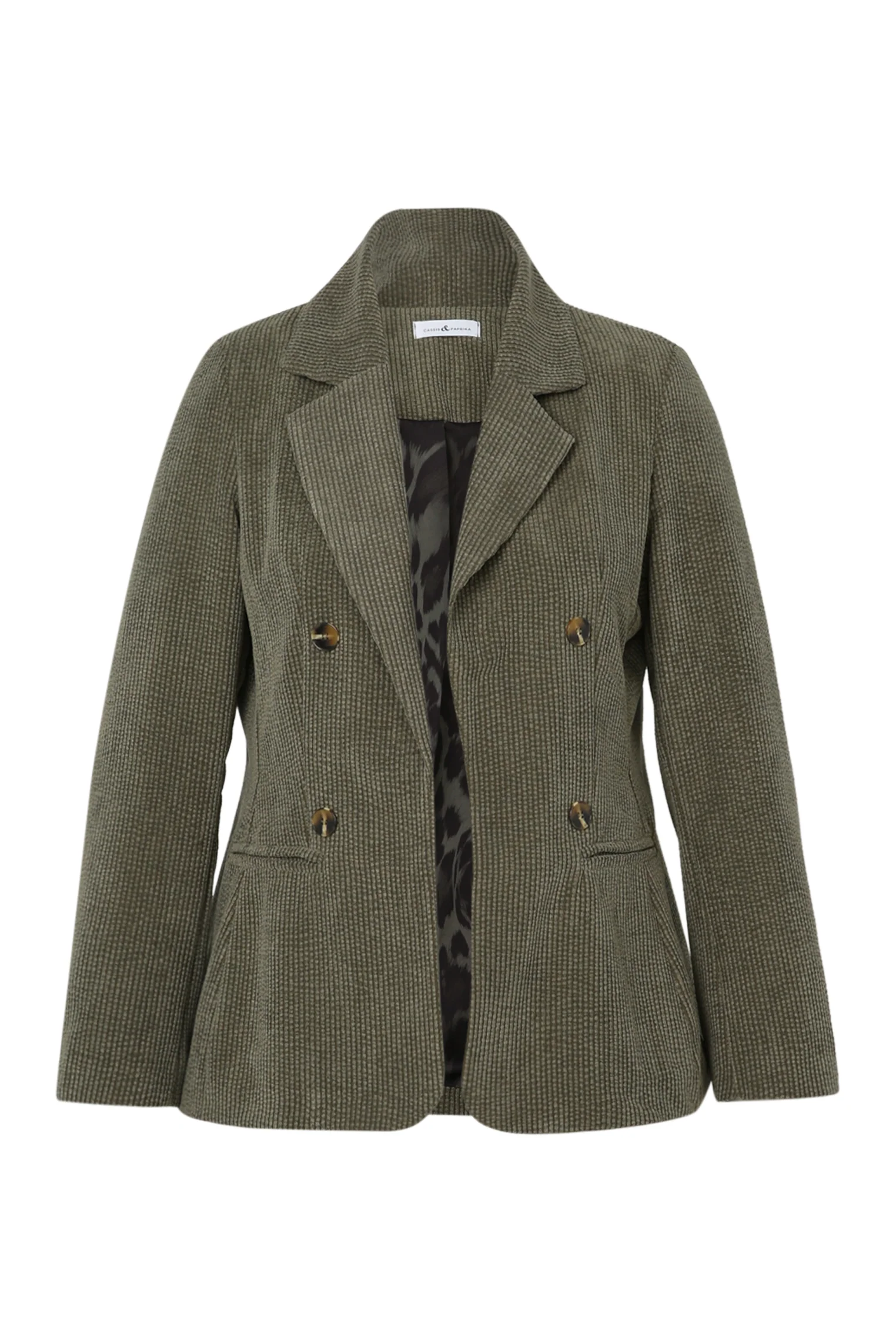 Blazer en velours doublĂ© imprimĂ© peau de bĂȘte - Image 10