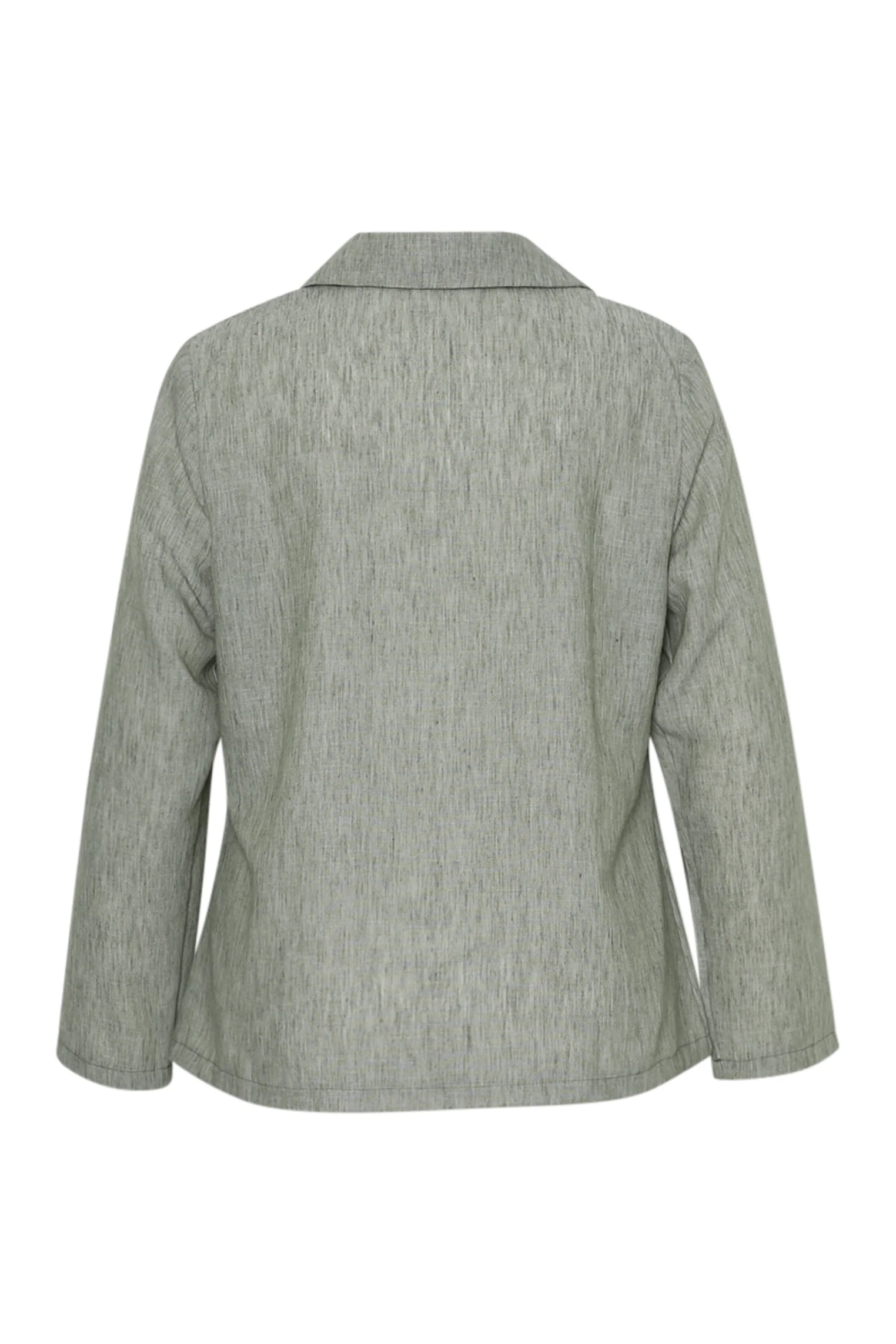 Blazer en viscose et lin uni - Image 9