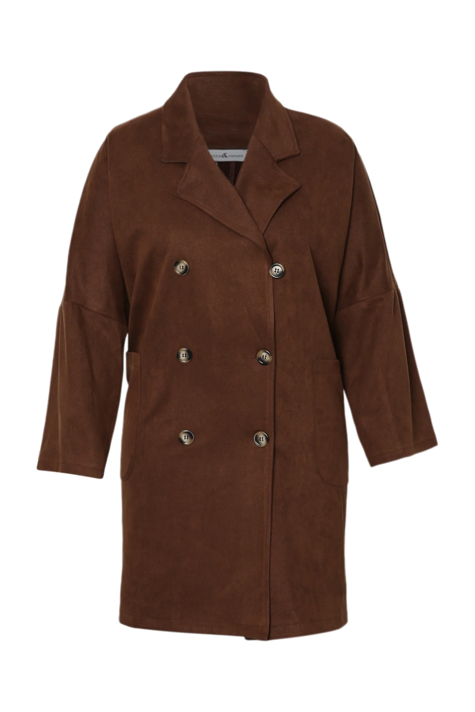 Manteau effet peau de pĂȘche uni - Image 8
