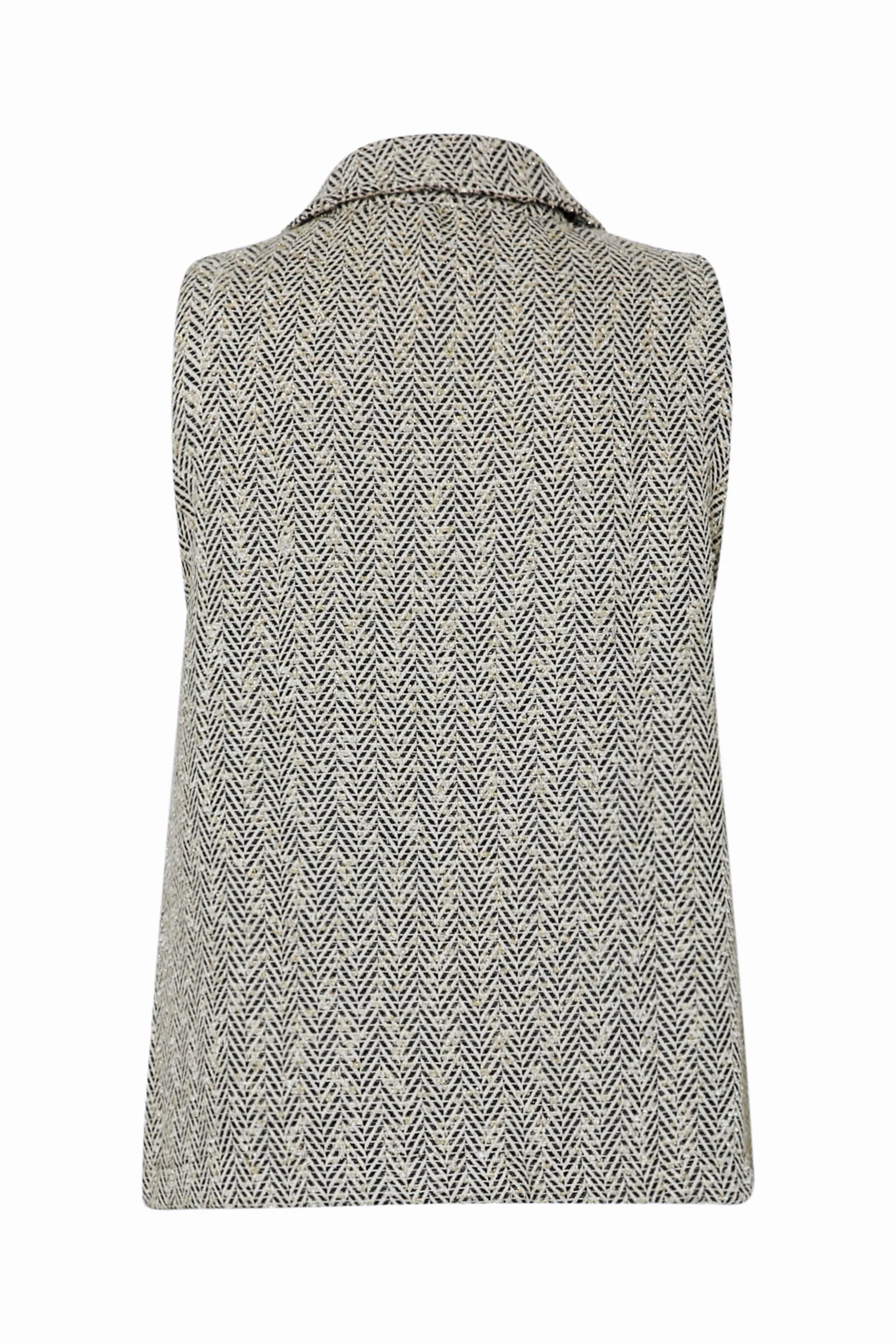 Blazer sans manches Ă motif chevrons - Image 9