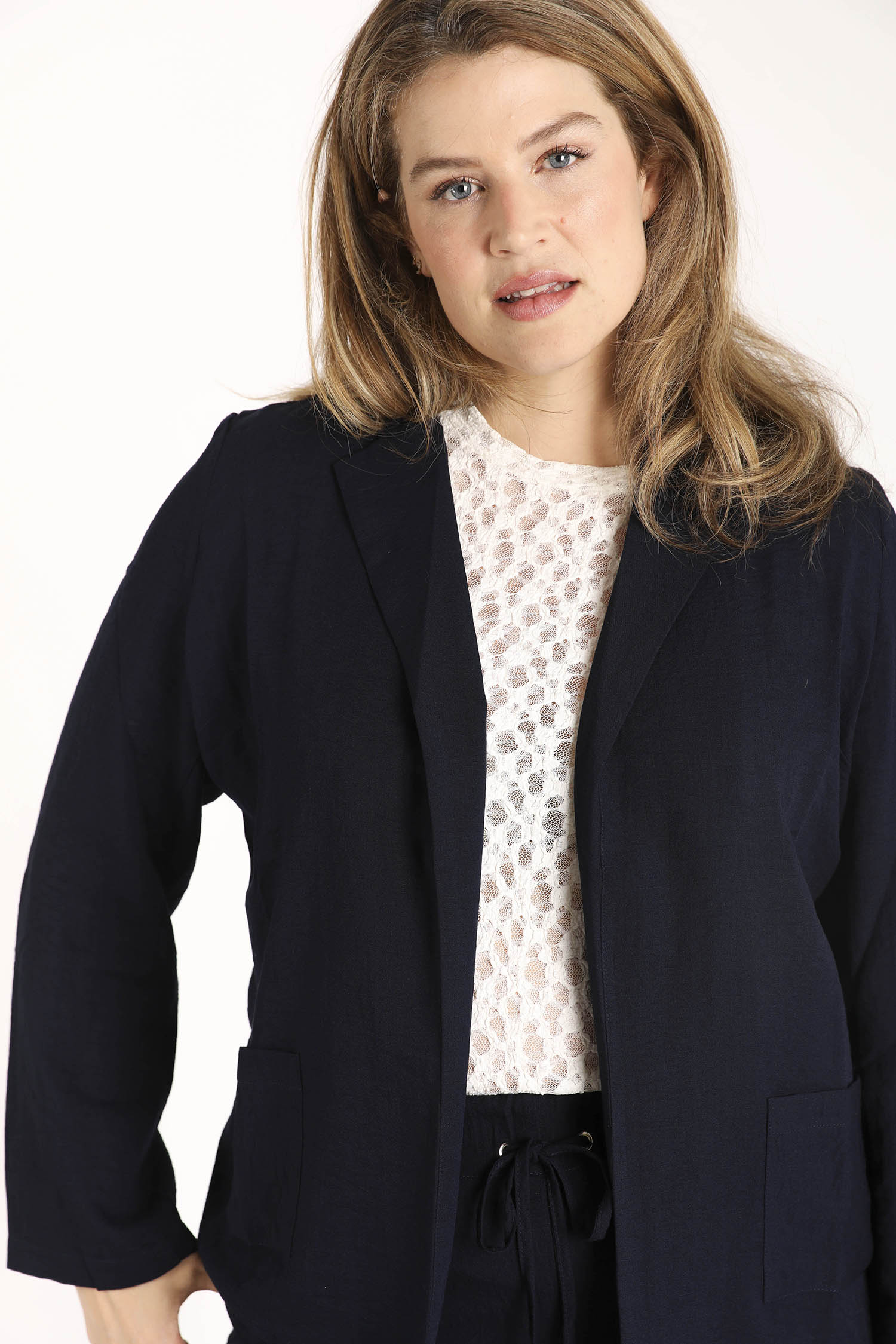 Blazer souple en viscose uni - Image 6