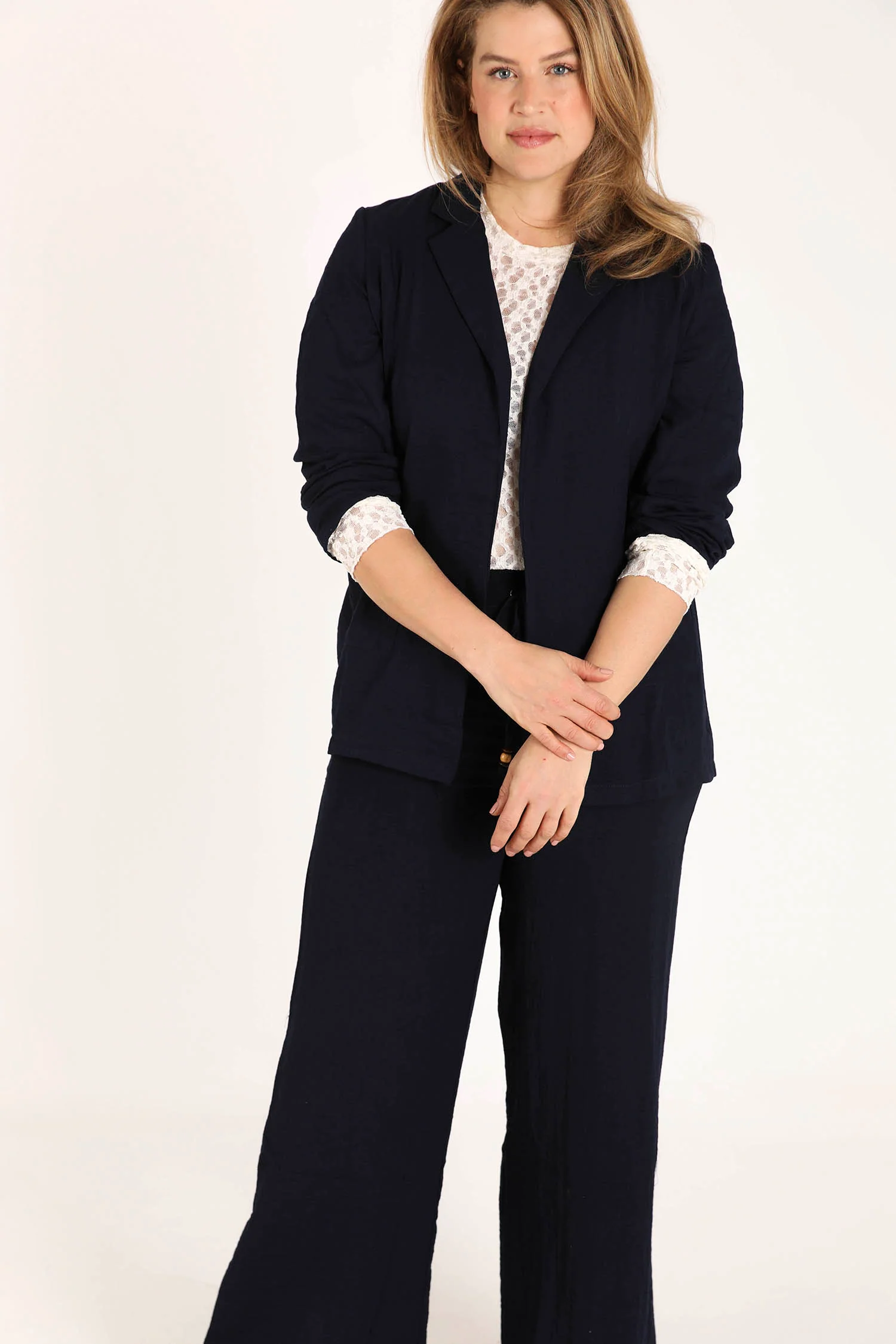 Blazer souple en viscose uni - Image 7