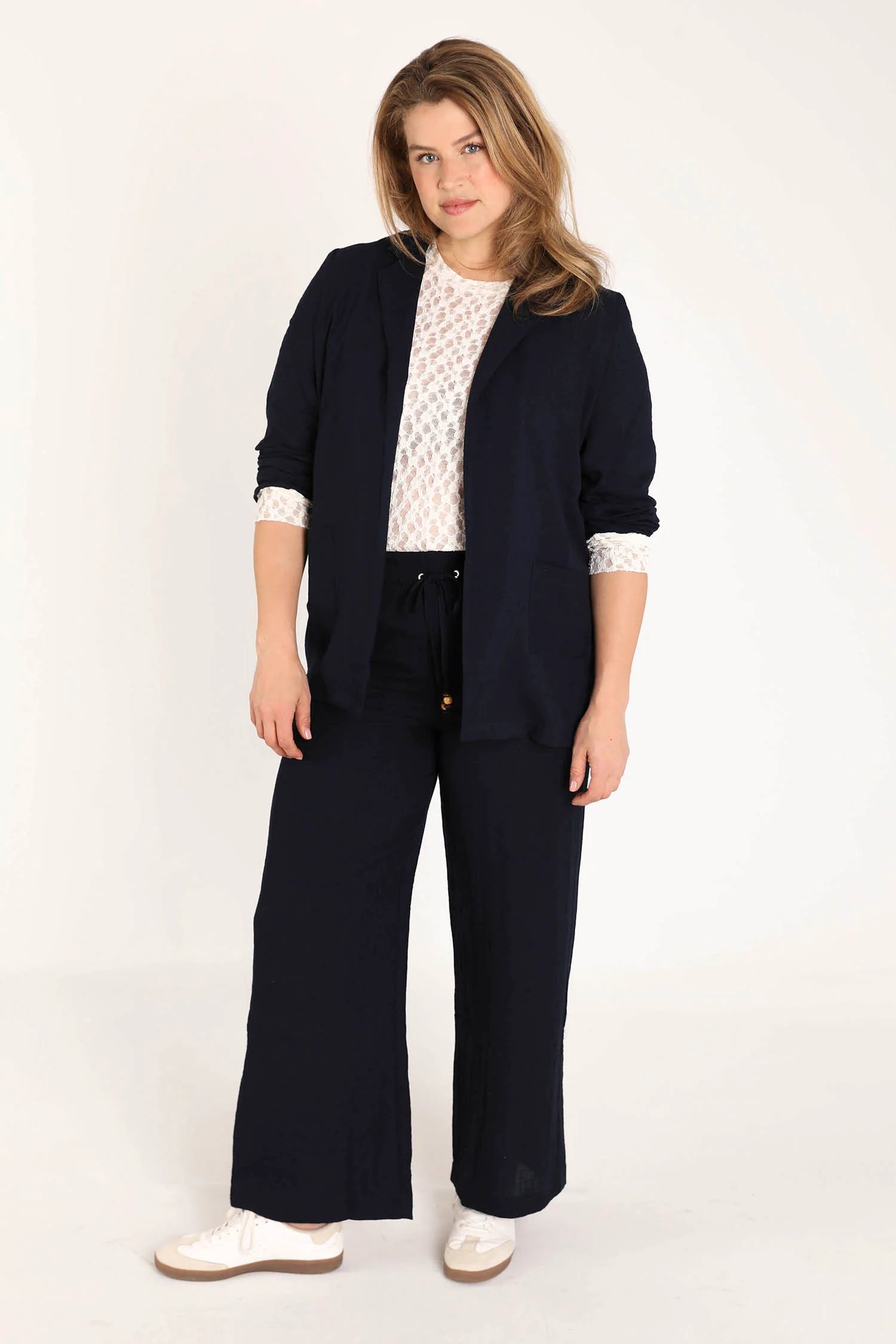 Blazer souple en viscose uni - Image 9