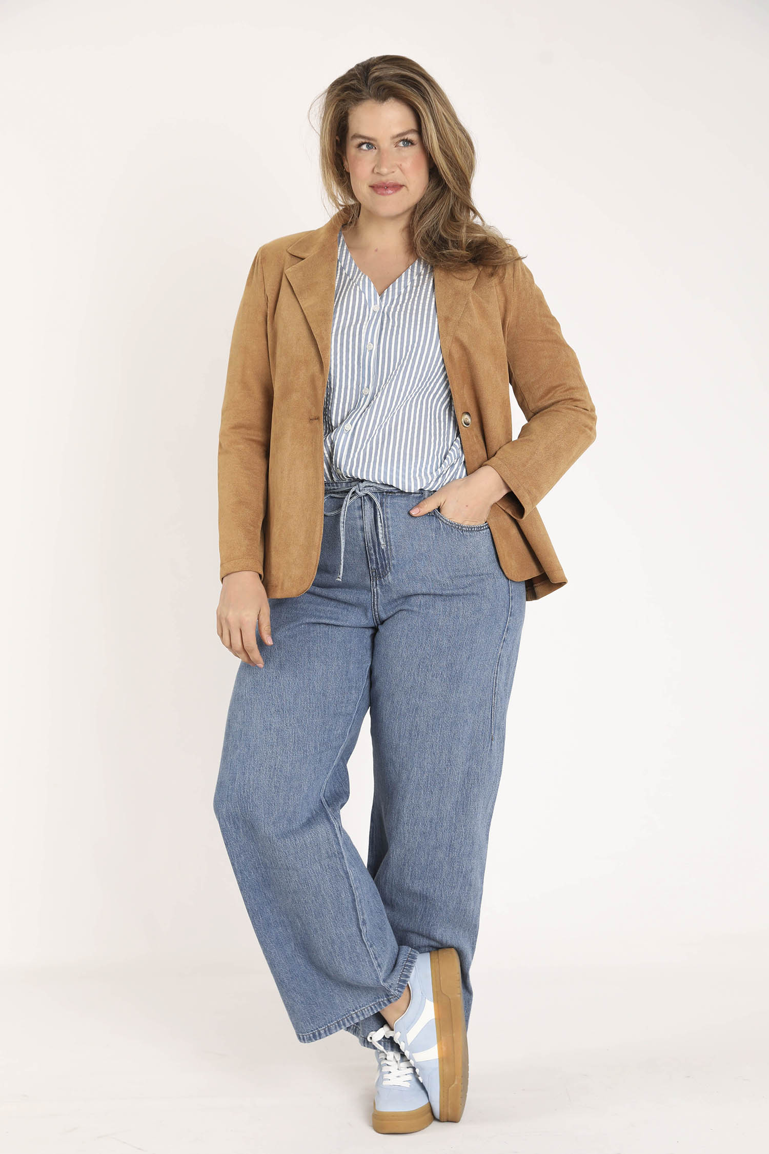 Blazer uni effet suédine - Image 9