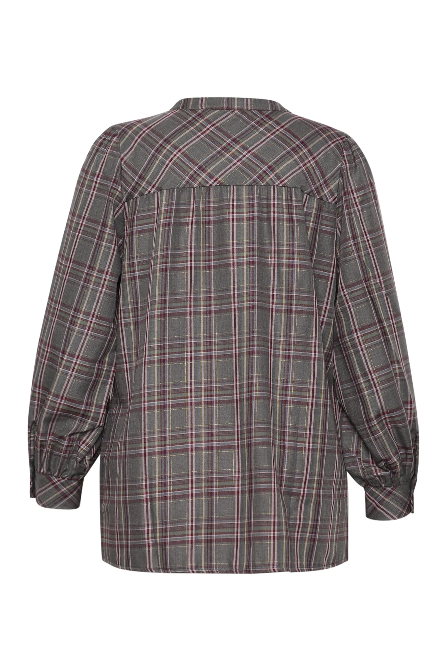 Blouse à carreaux avec lurex - Image 8