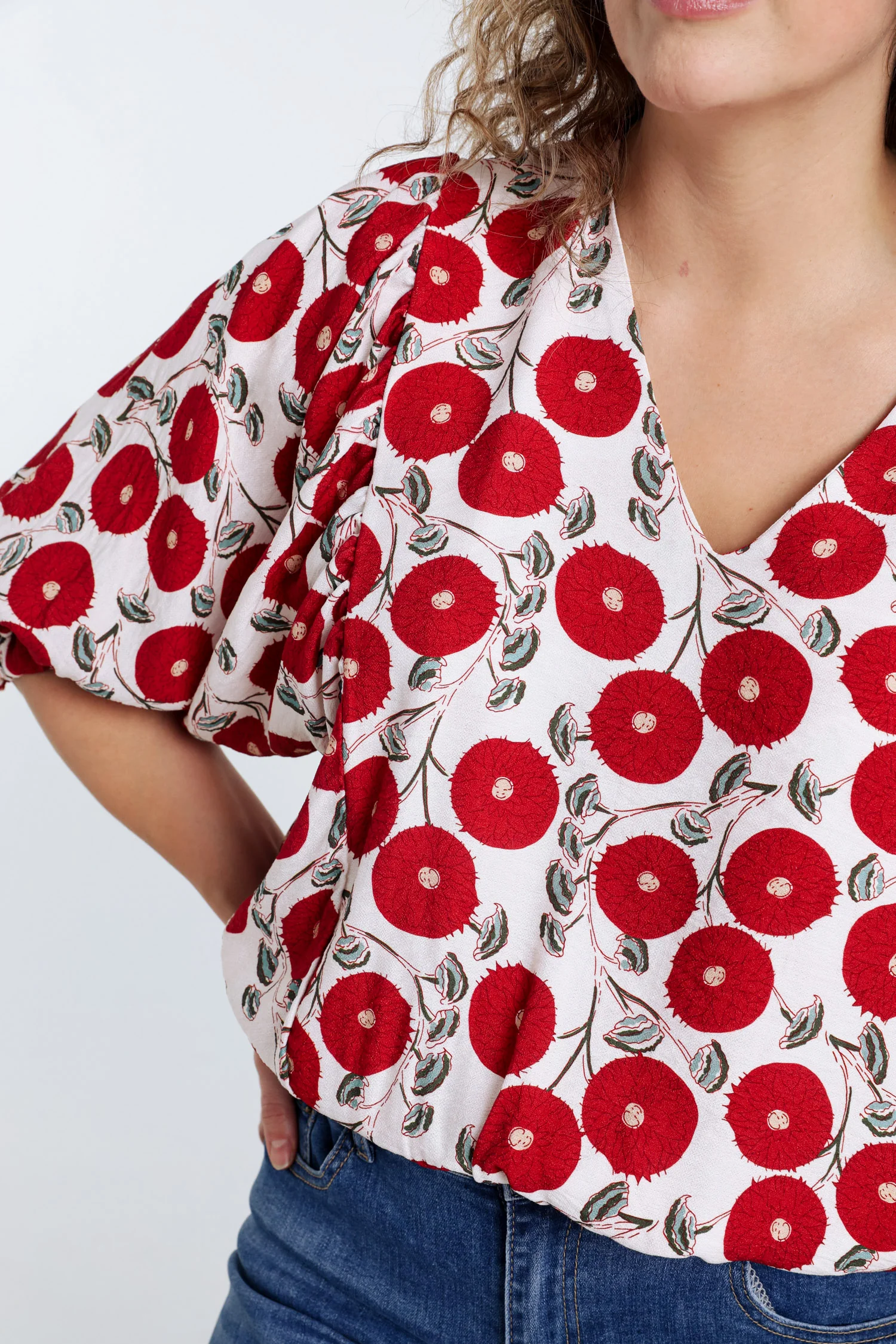 Blouse boite imprimé floral - Image 5