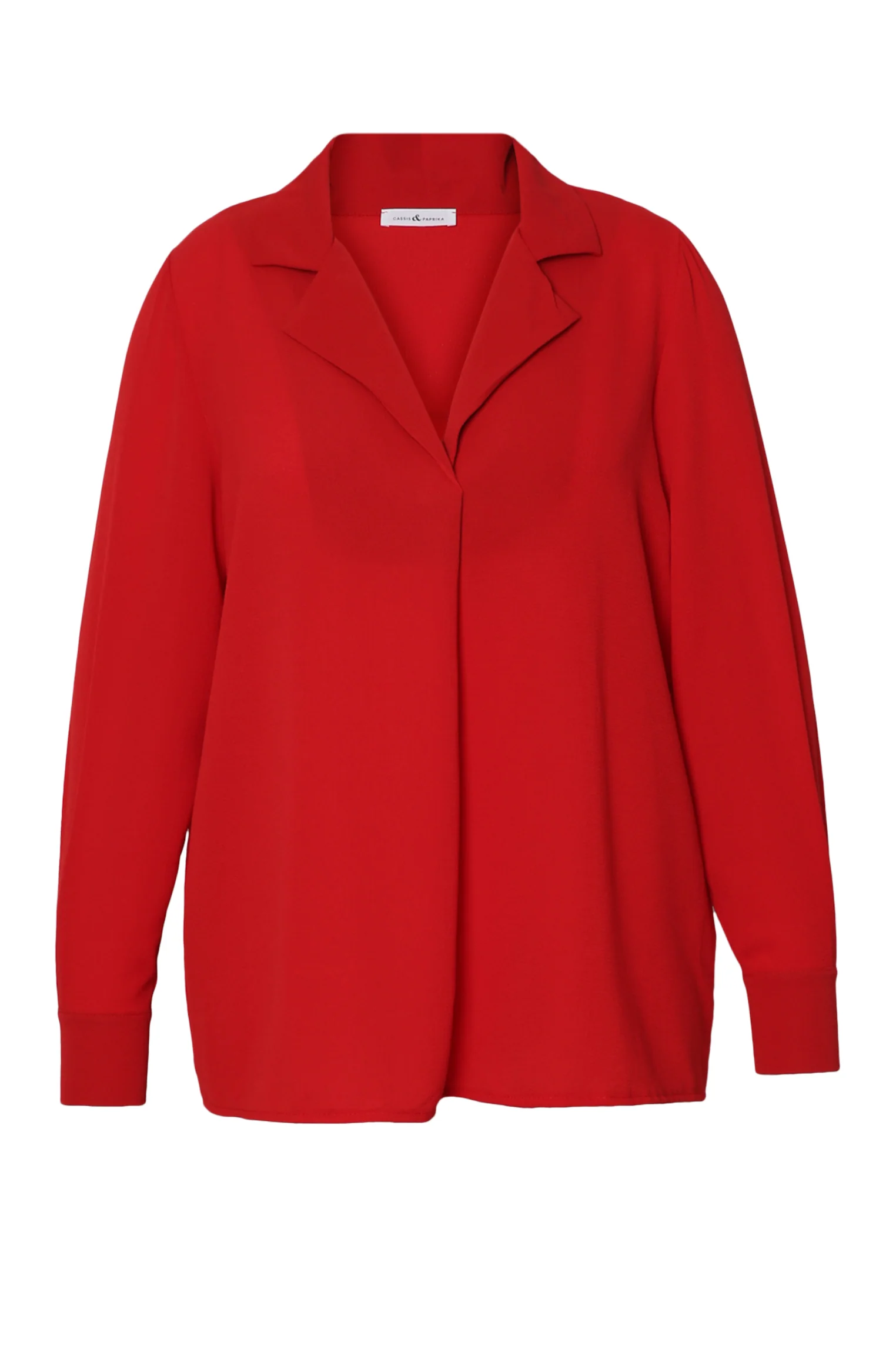 Blouse col revers unie - Image 7