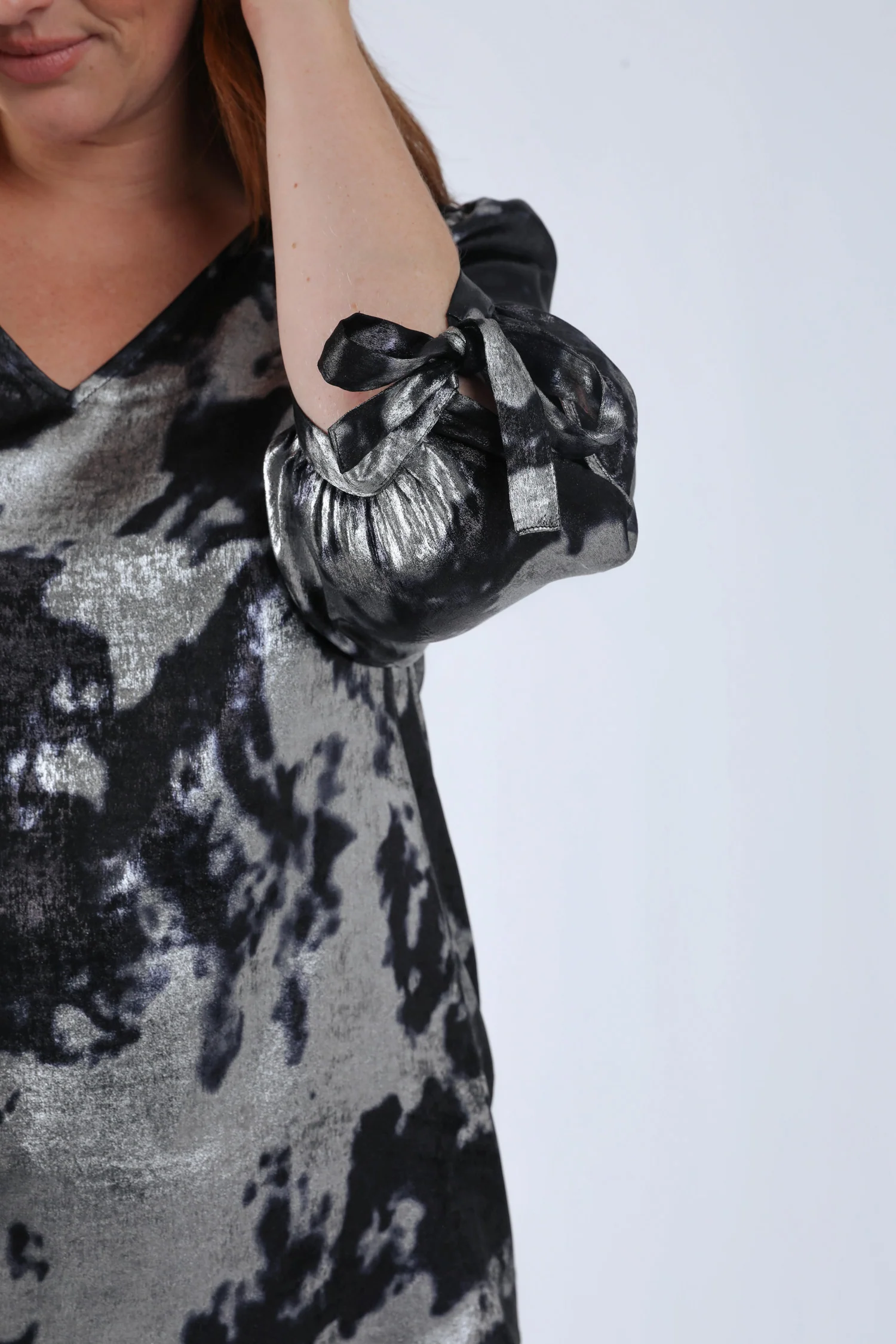 Blouse effet satinée tie&dye - Image 4