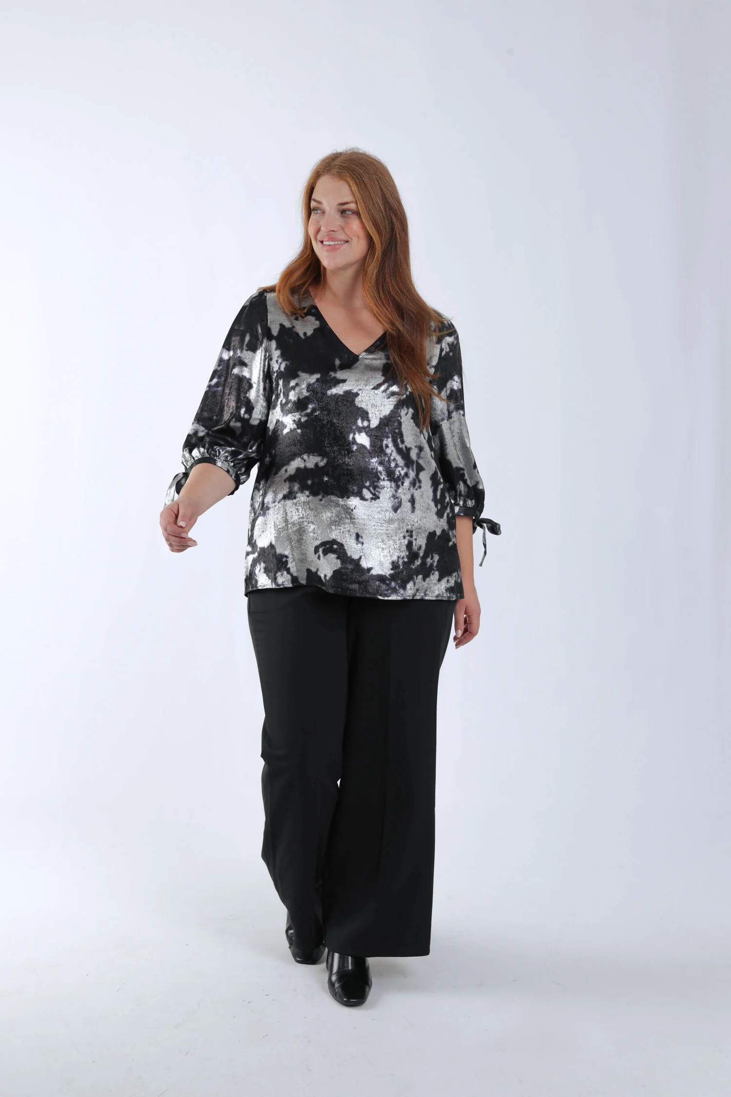 Blouse effet satinée tie&dye - Image 7