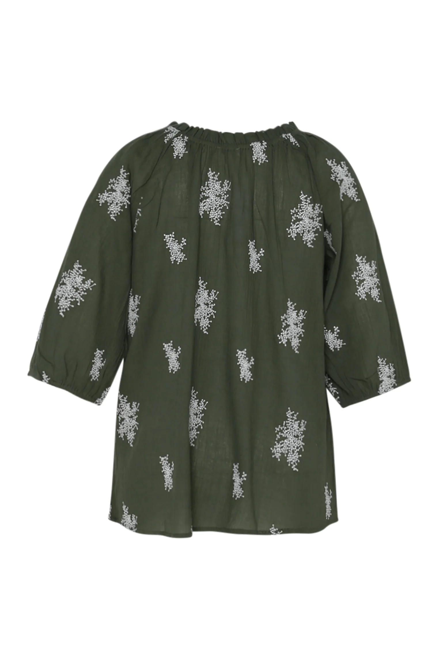 Blouse en coton broderies florales - Image 3