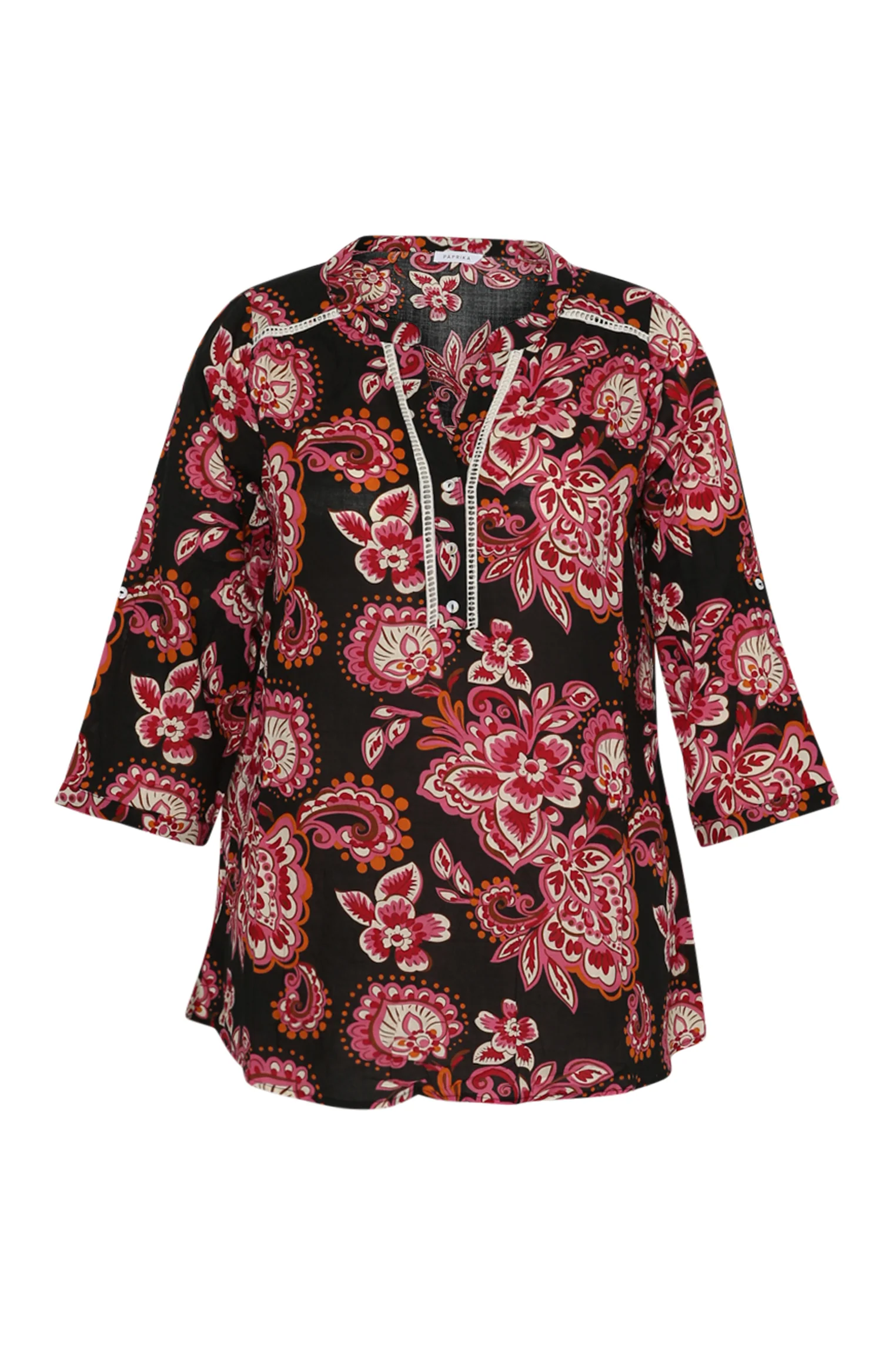 Blouse en coton et viscose imprimé cachemire - Image 8