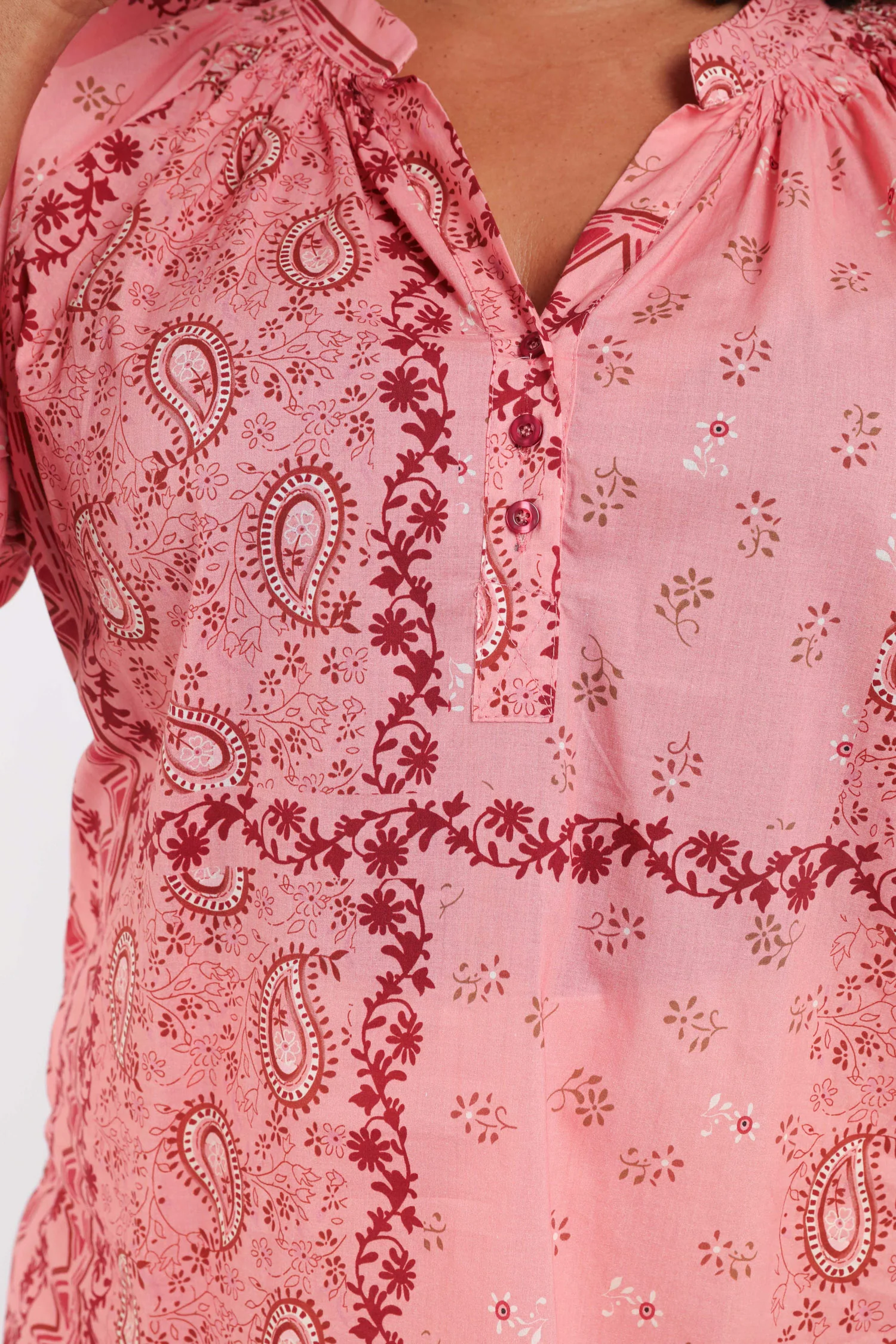 Blouse en coton imprimé bandana - Image 4