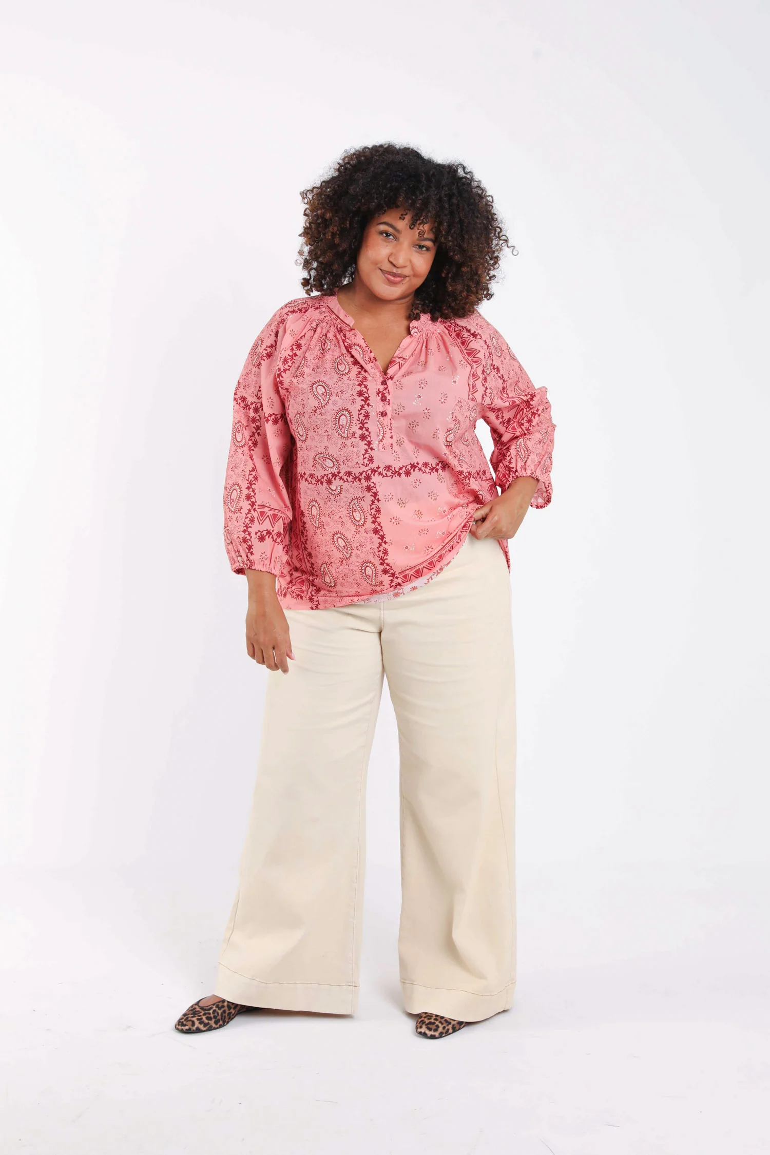 Blouse en coton imprimé bandana - Image 7