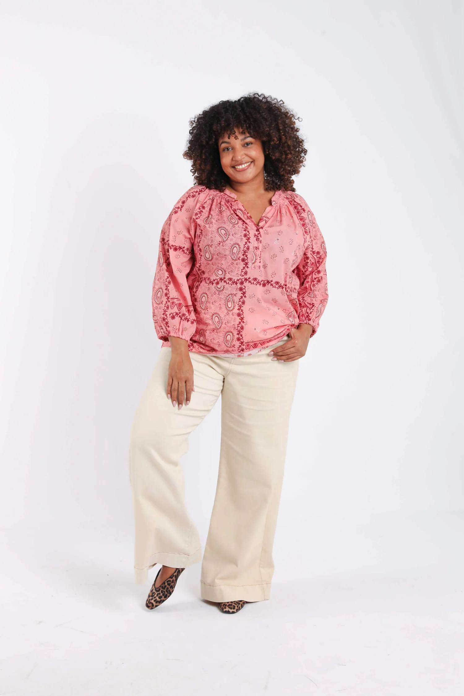 Blouse en coton imprimé bandana - Image 8