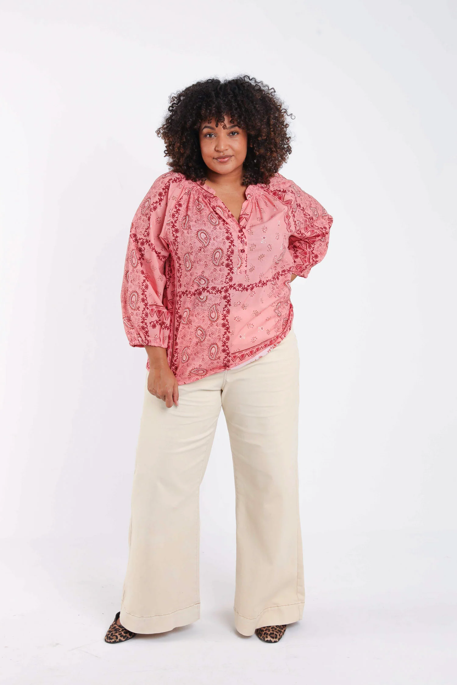 Blouse en coton imprimé bandana - Image 9