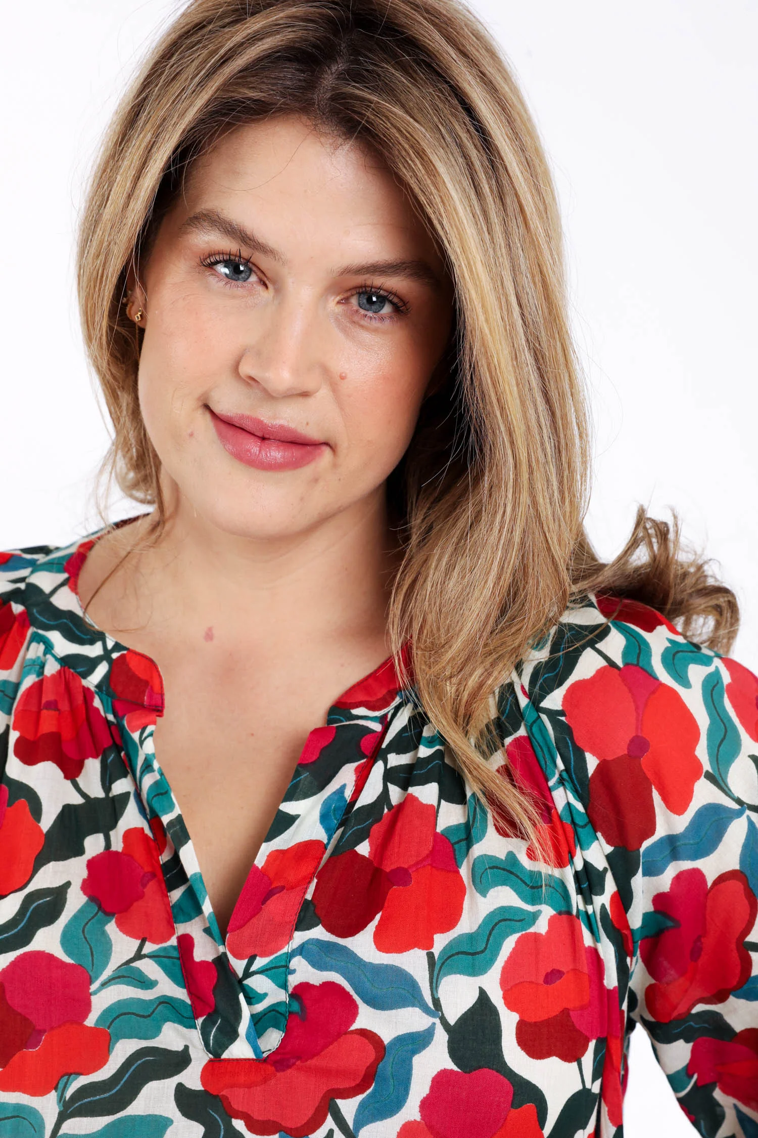 Blouse en coton imprimé fleuri - Image 3