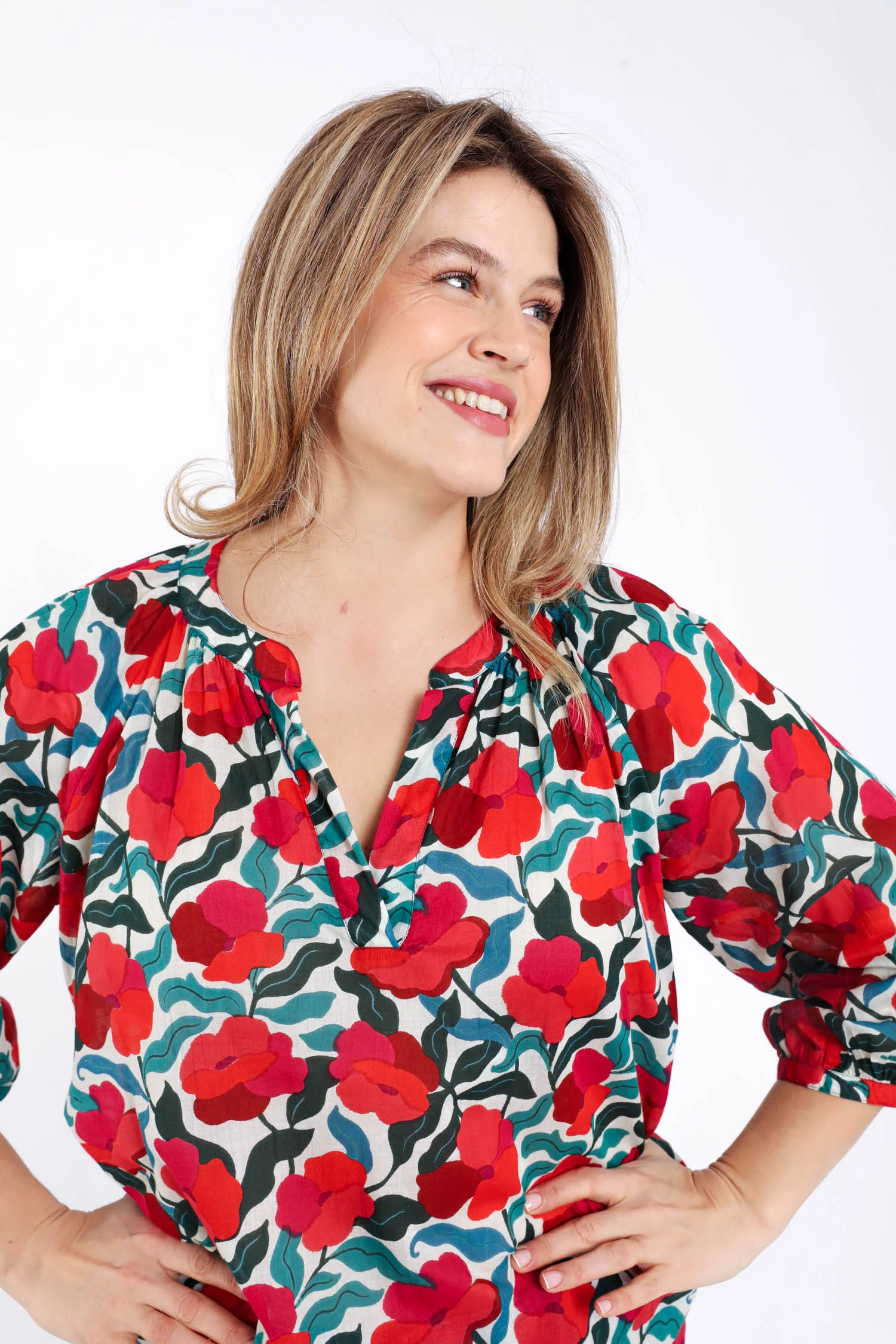 Blouse en coton imprimé fleuri - Image 6
