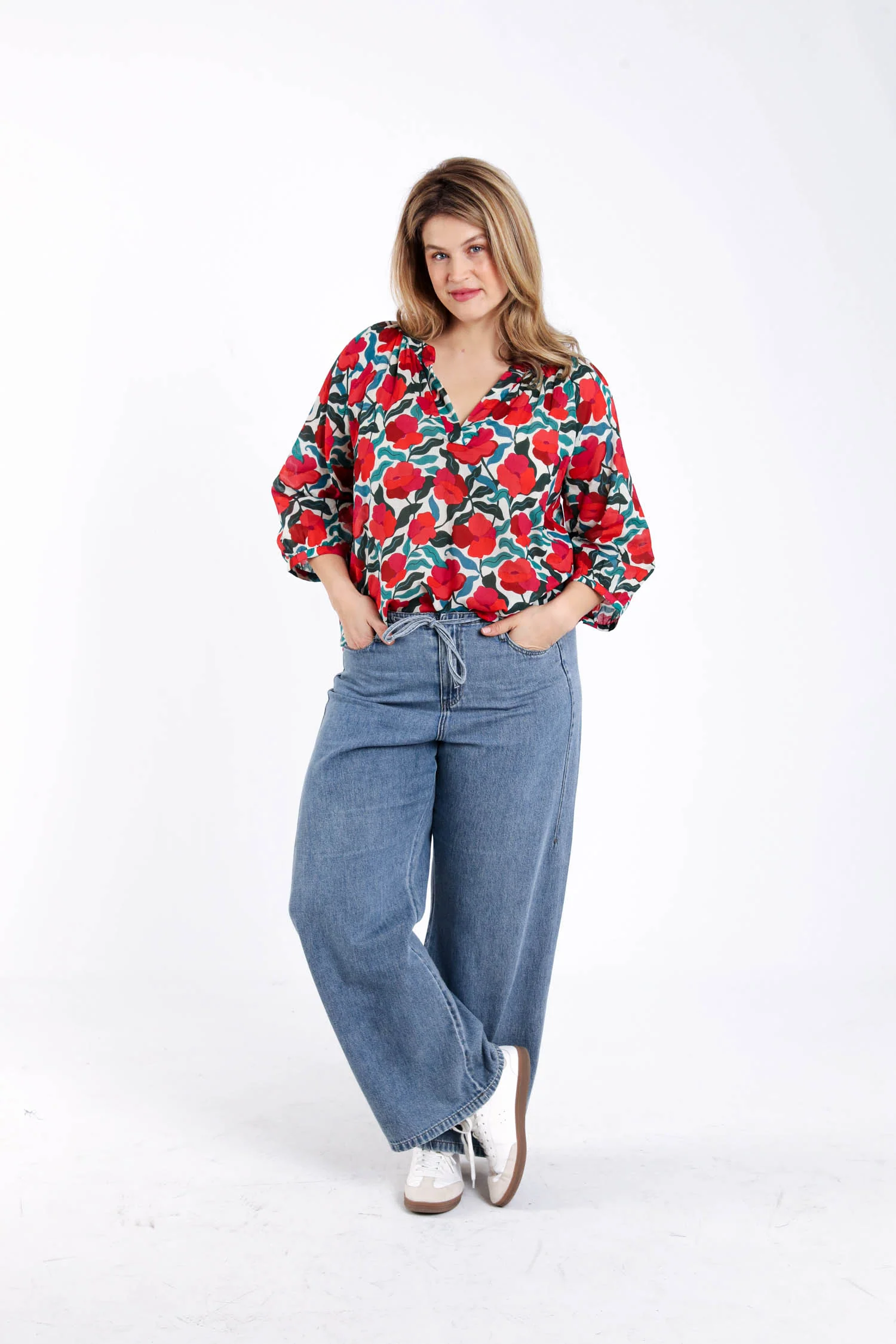 Blouse en coton imprimé fleuri - Image 9