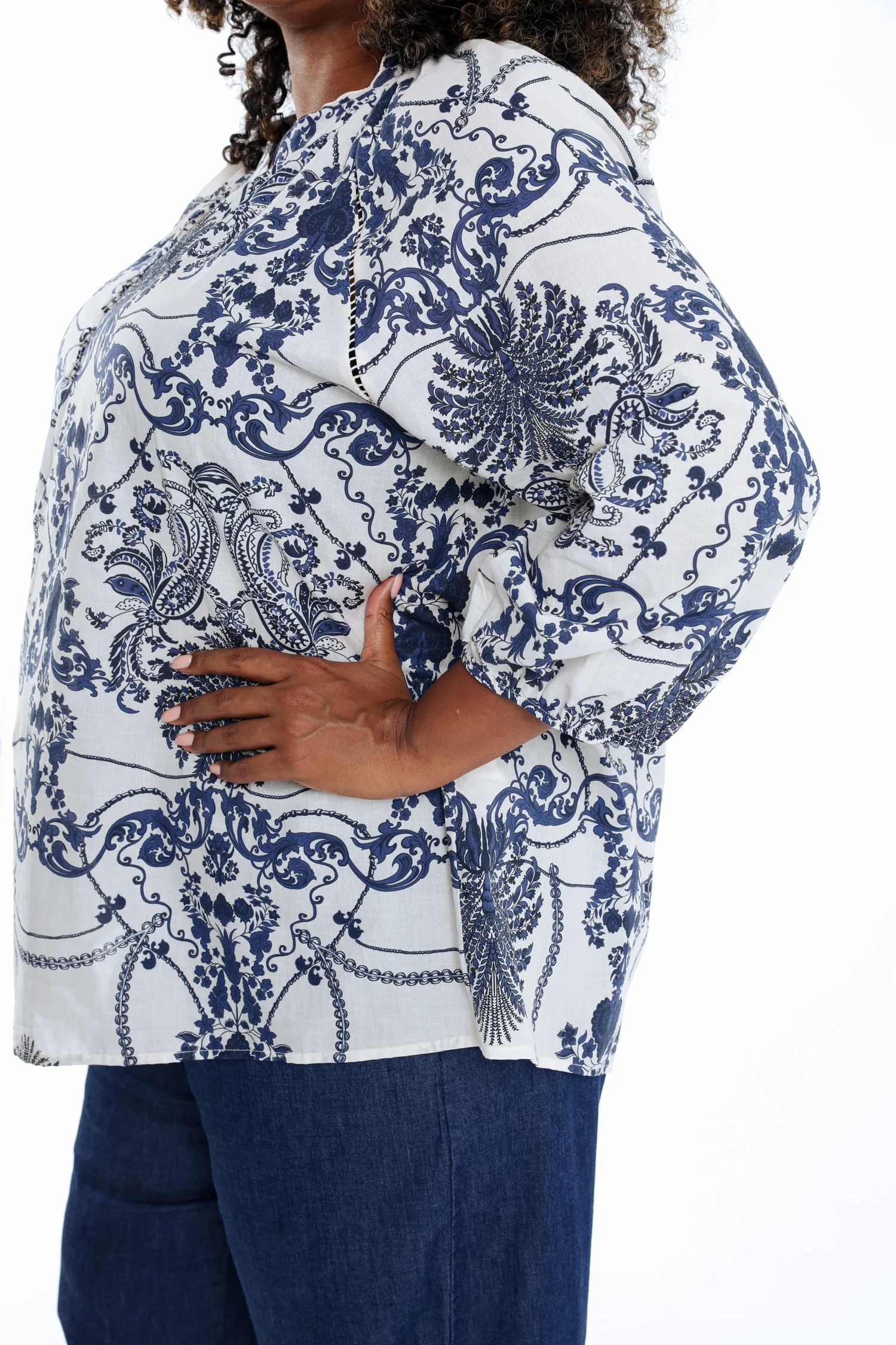 Blouse en coton imprimé floral - Image 6
