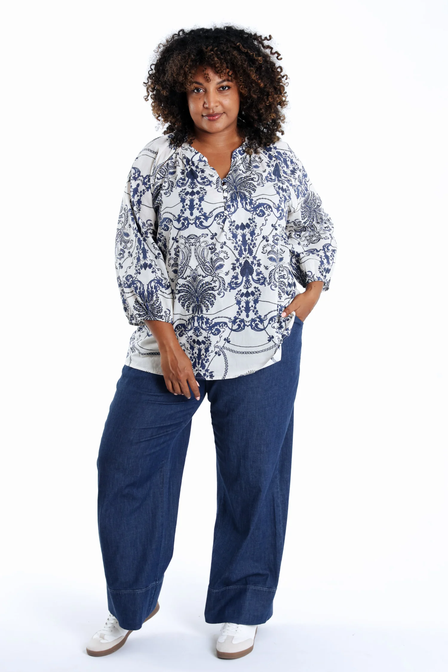 Blouse en coton imprimé floral - Image 7