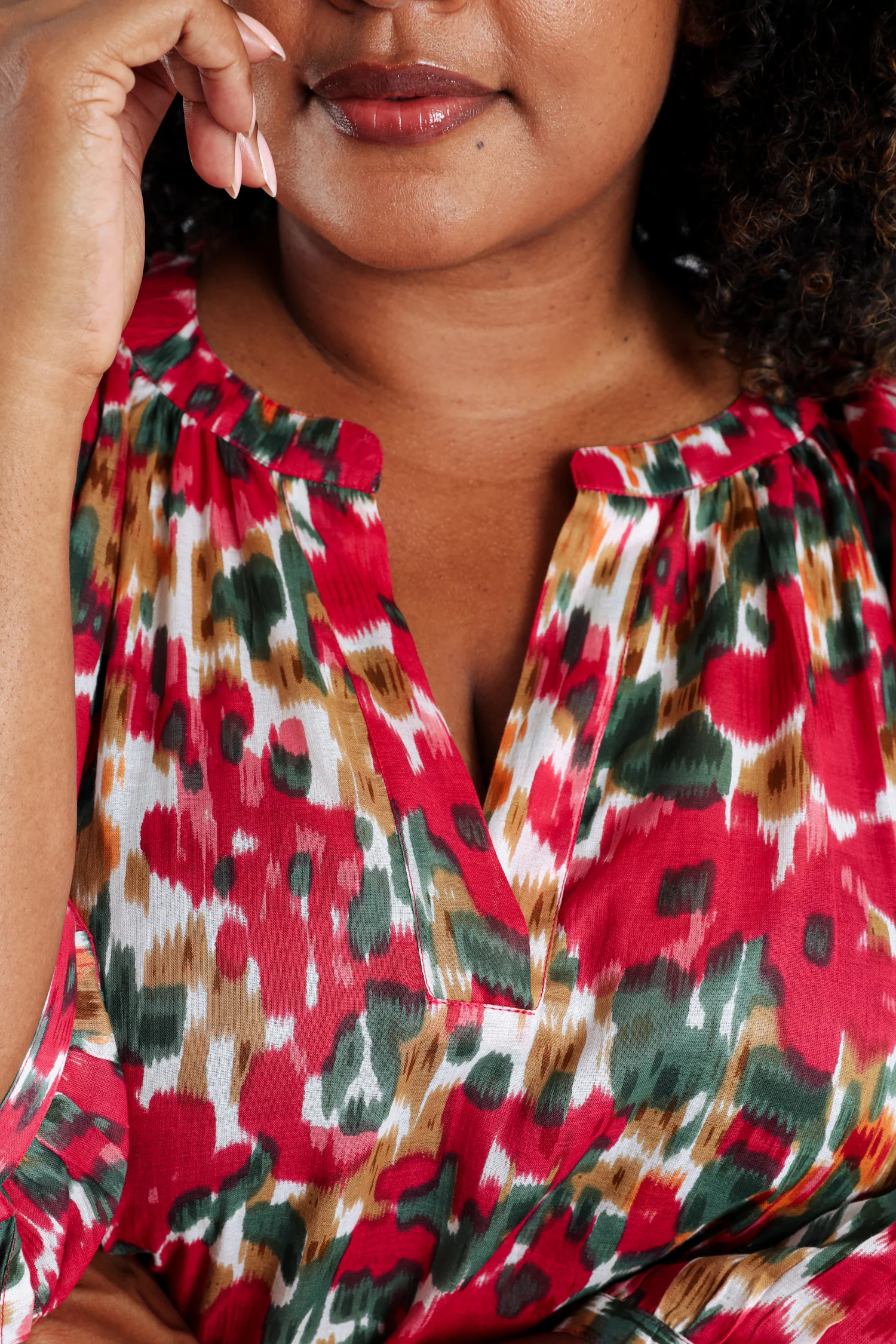 Blouse en coton imprimé floral - Image 6