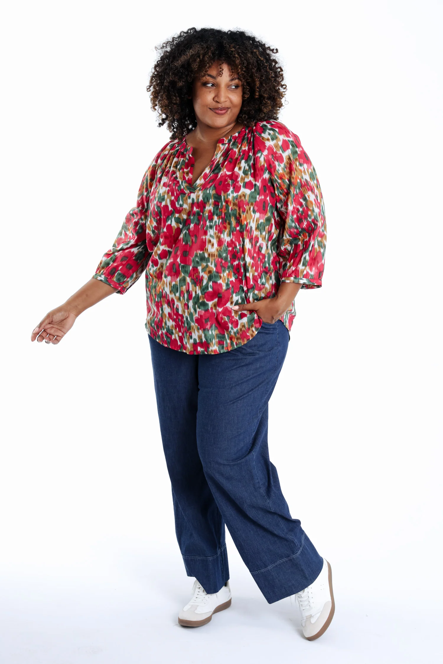 Blouse en coton imprimé floral - Image 8