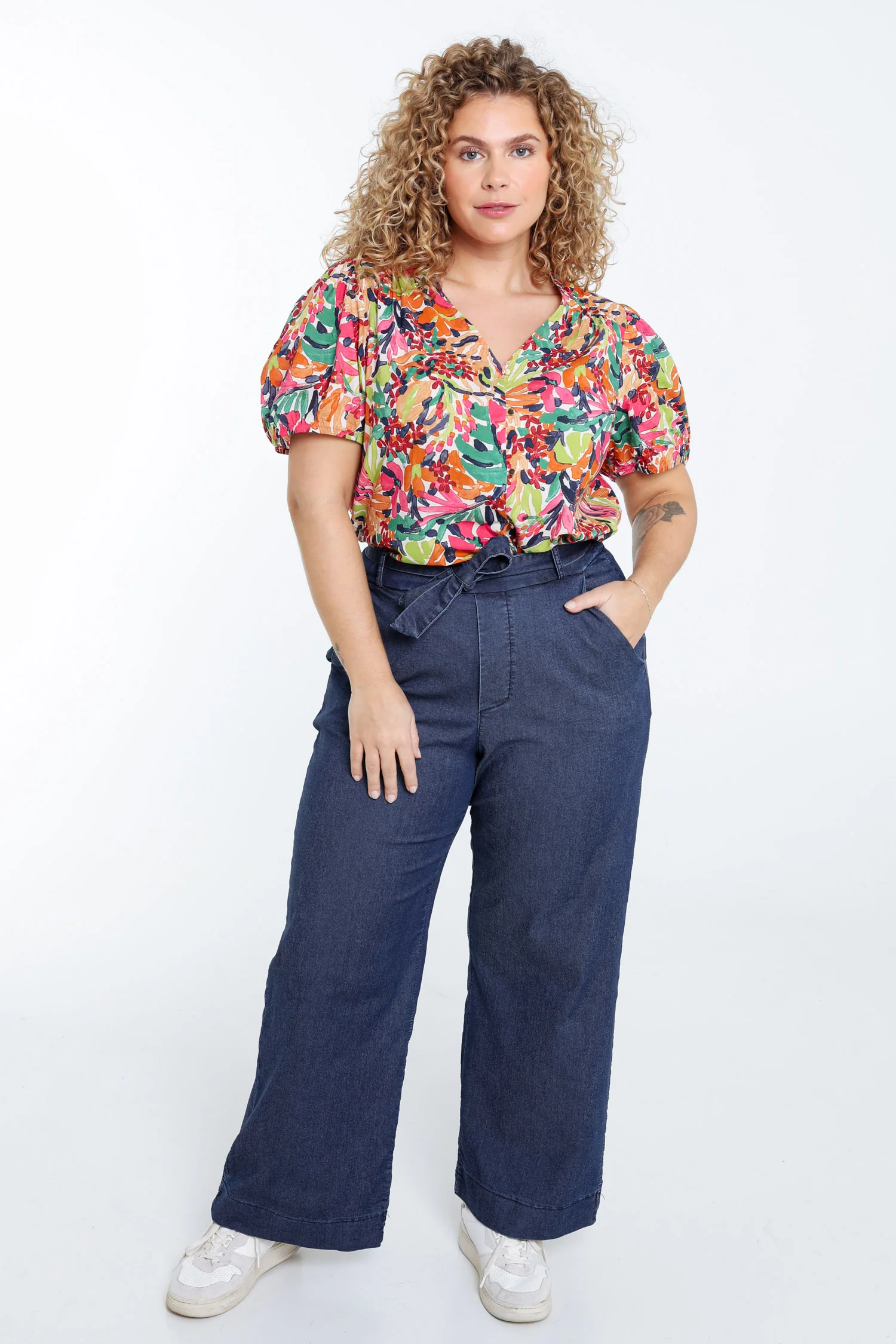 Blouse en coton imprimé floral - Image 7