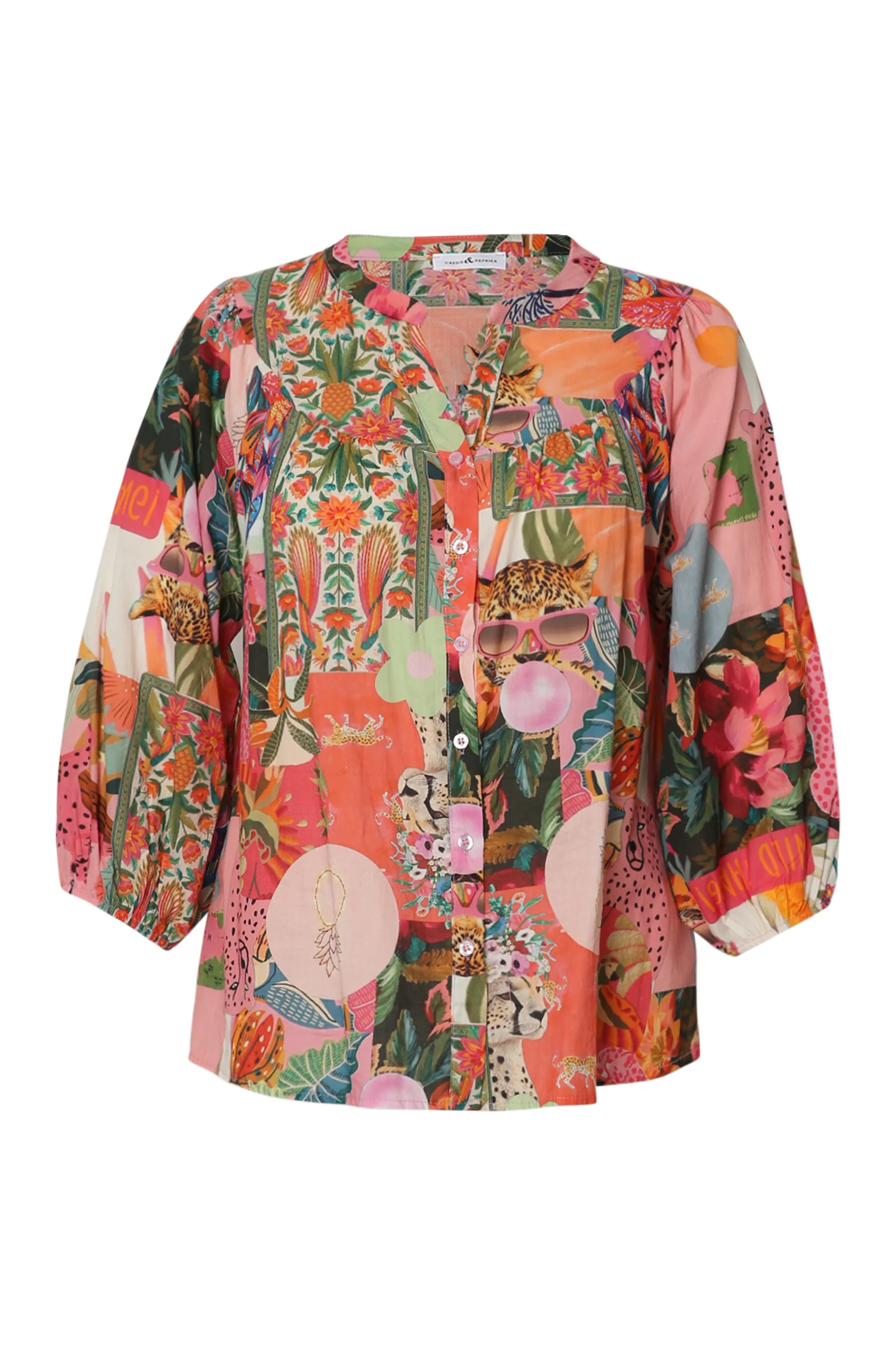Blouse en coton imprimé jungle - Image 10