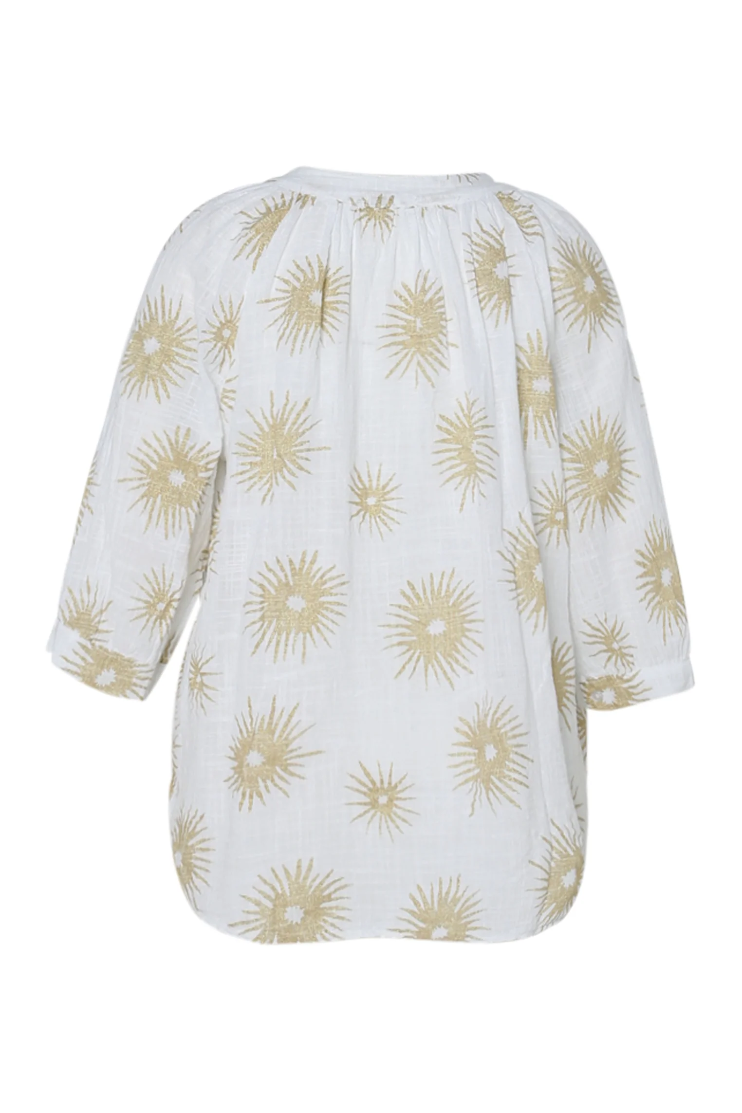 Blouse en coton imprimé soleil en foil - Image 11