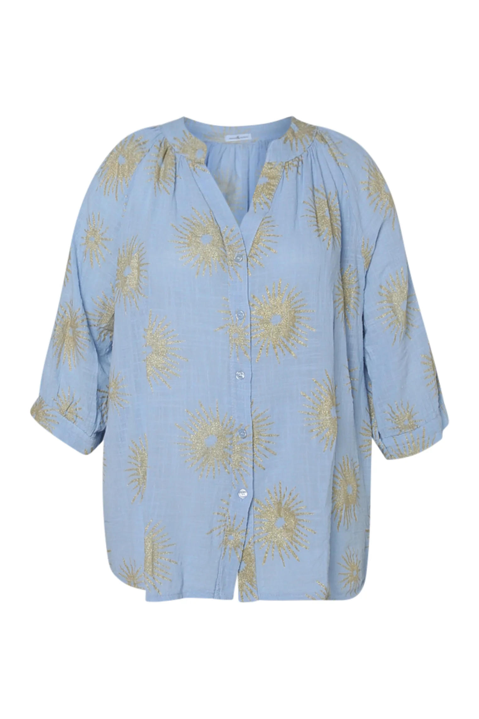 Blouse en coton imprimé soleil en foil - Image 21