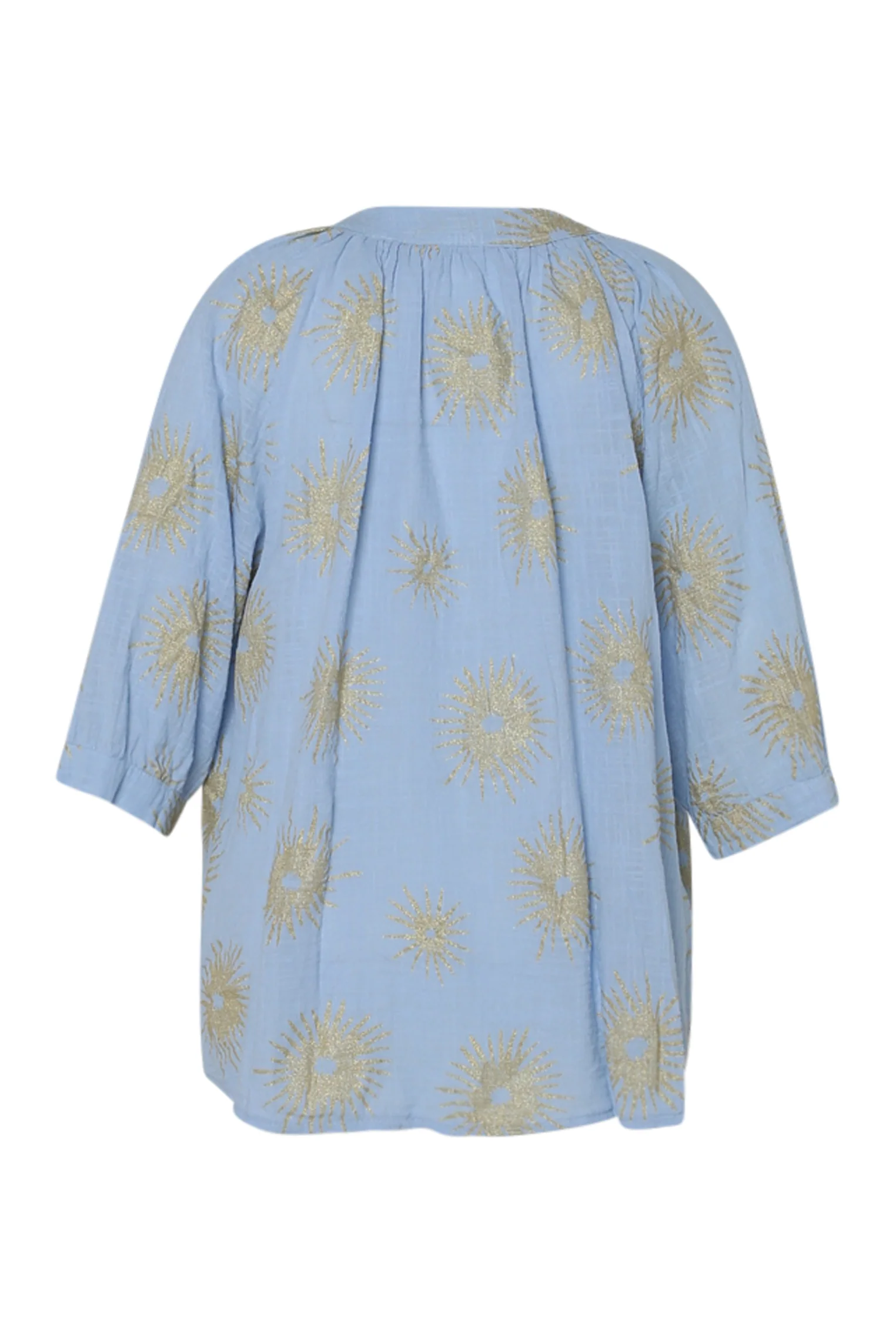 Blouse en coton imprimé soleil en foil - Image 22
