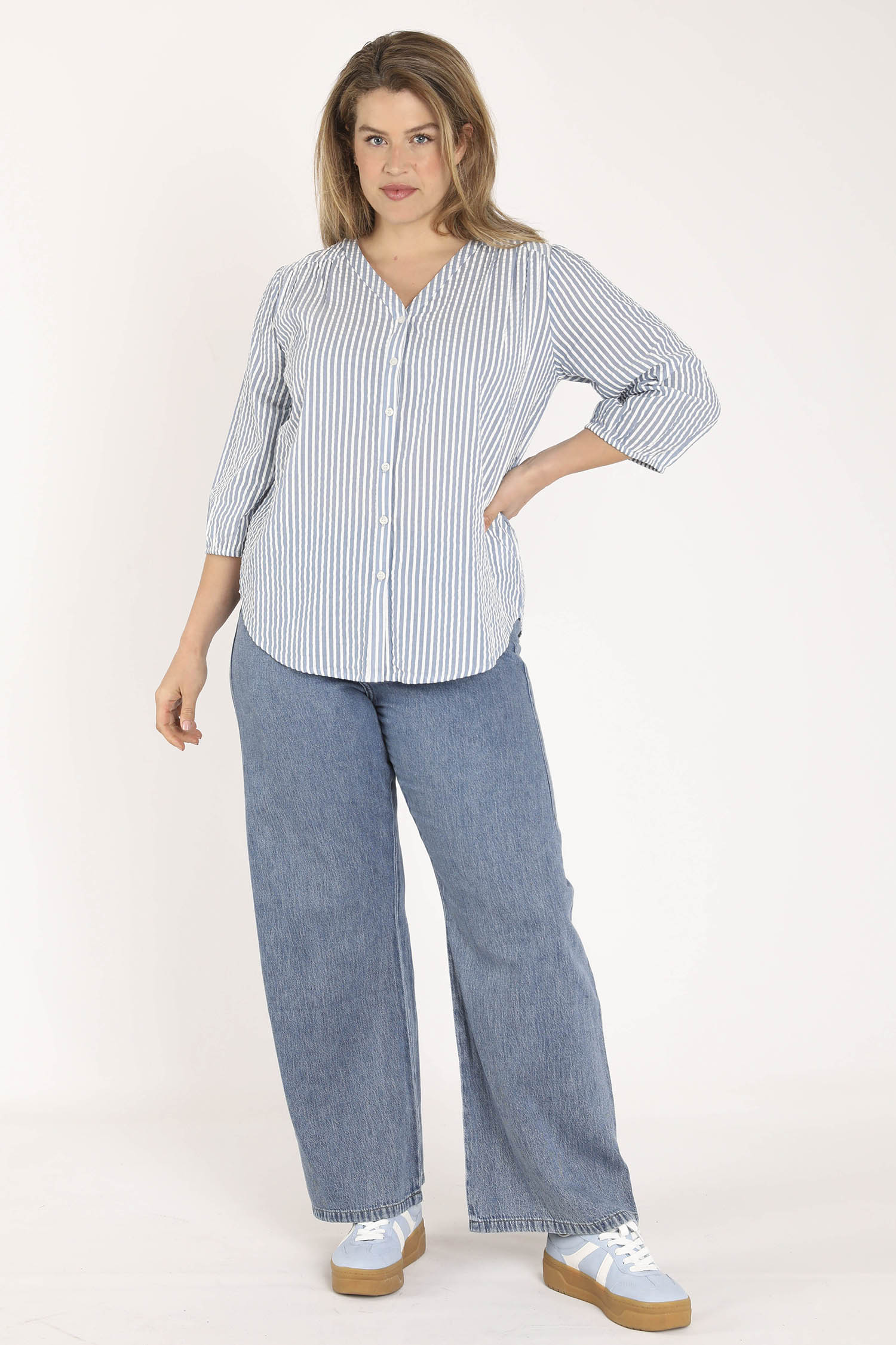 Blouse en coton rayée - Image 6