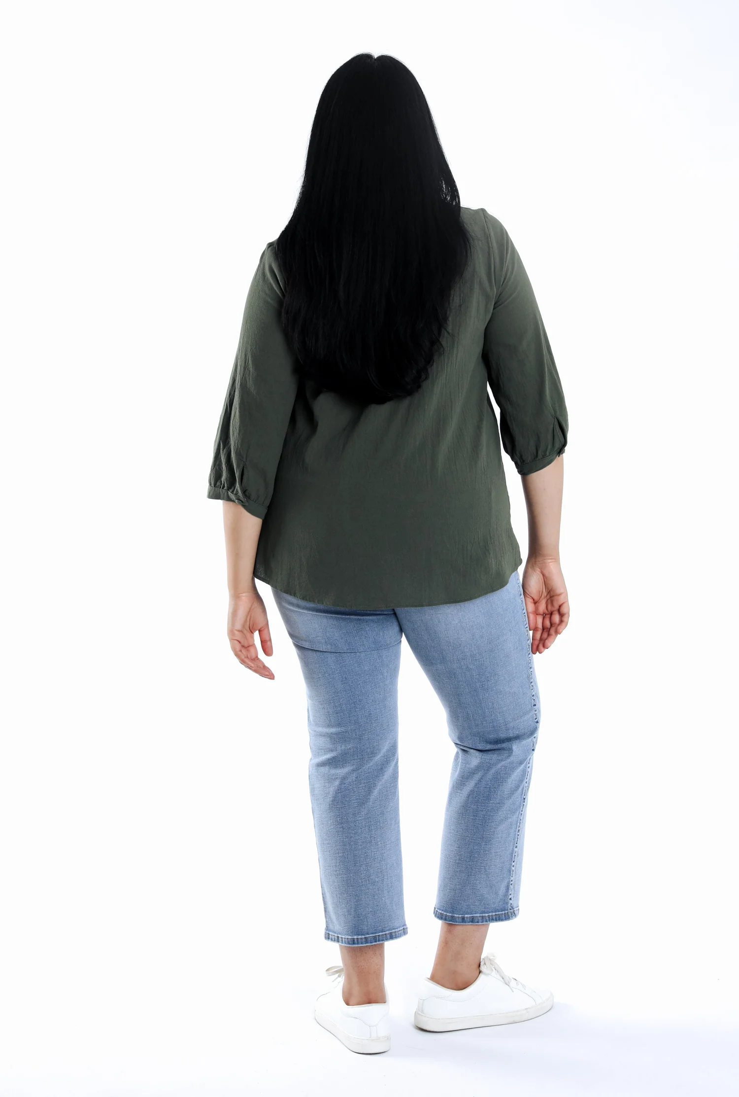 Blouse en coton unie - Image 11