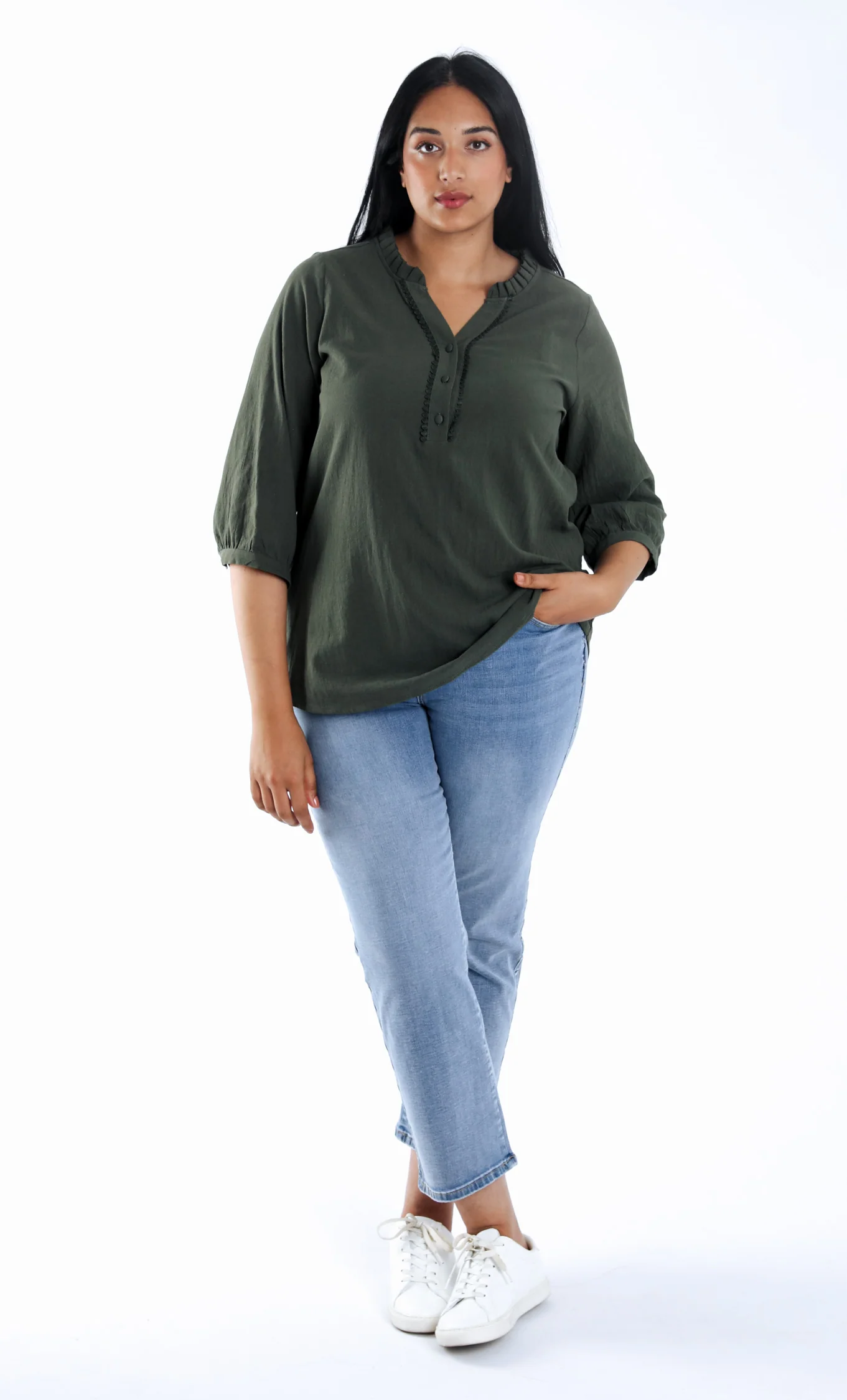 Blouse en coton unie - Image 16