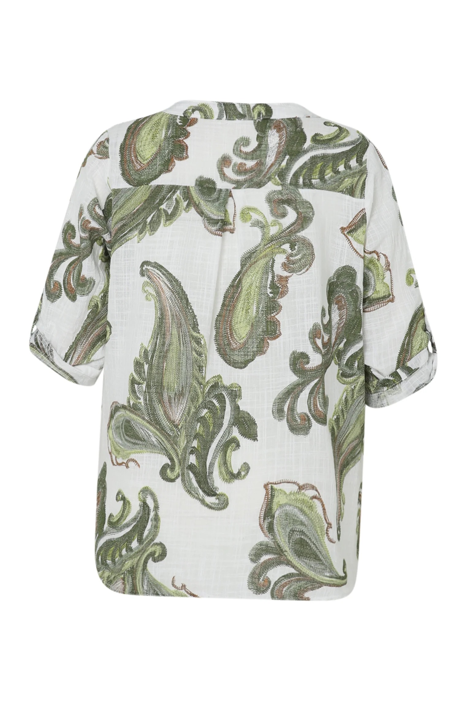 Blouse en gaze de coton imprimé cachemire - Image 11