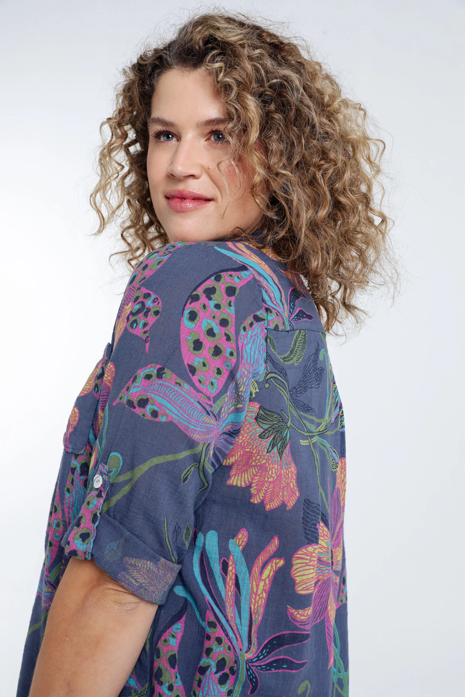 Blouse en gaze de coton imprimé floral - Image 16