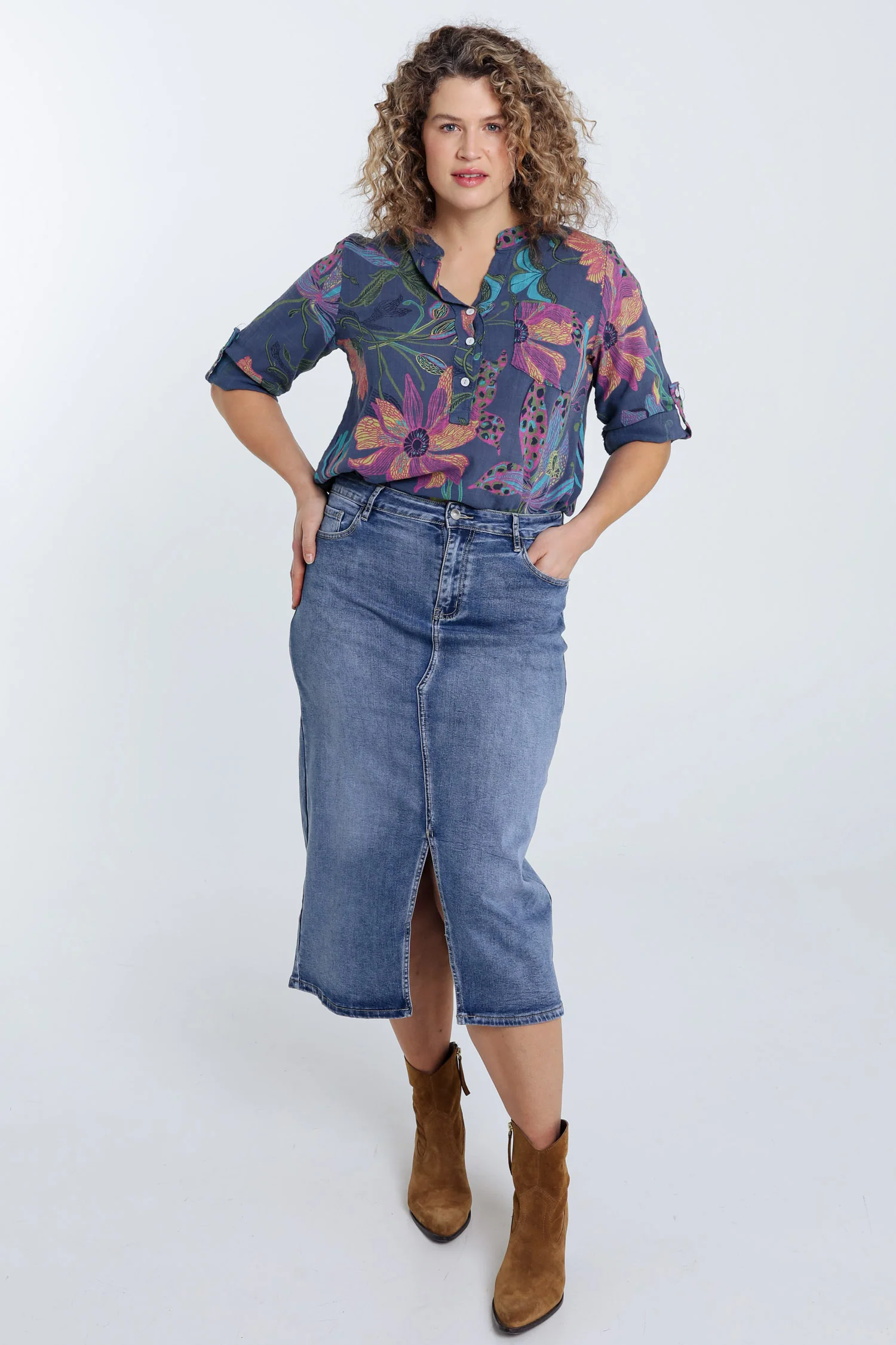 Blouse en gaze de coton imprimé floral - Image 18