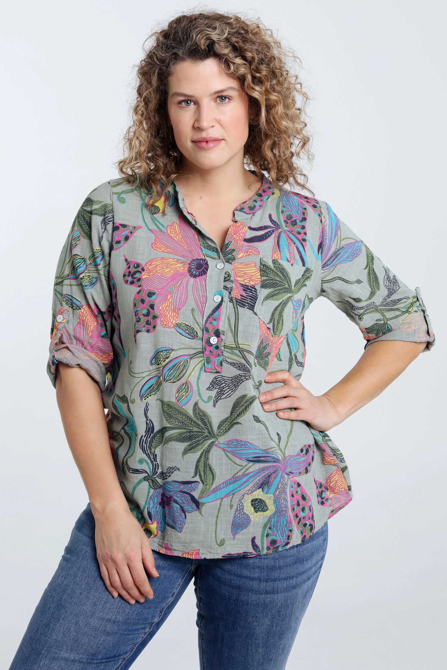 Blouse en gaze de coton imprimé floral - Image 23