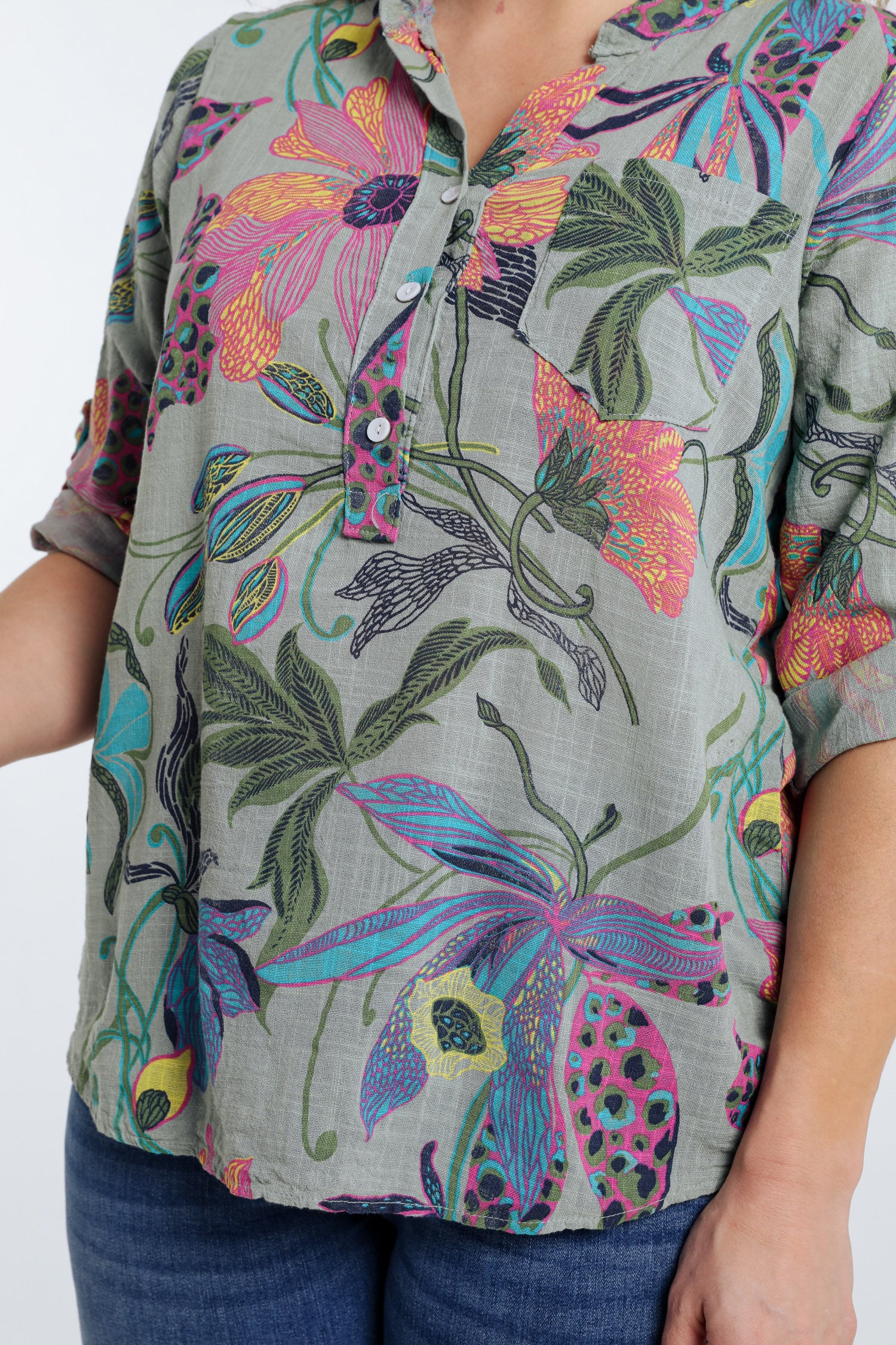 Blouse en gaze de coton imprimé floral - Image 28