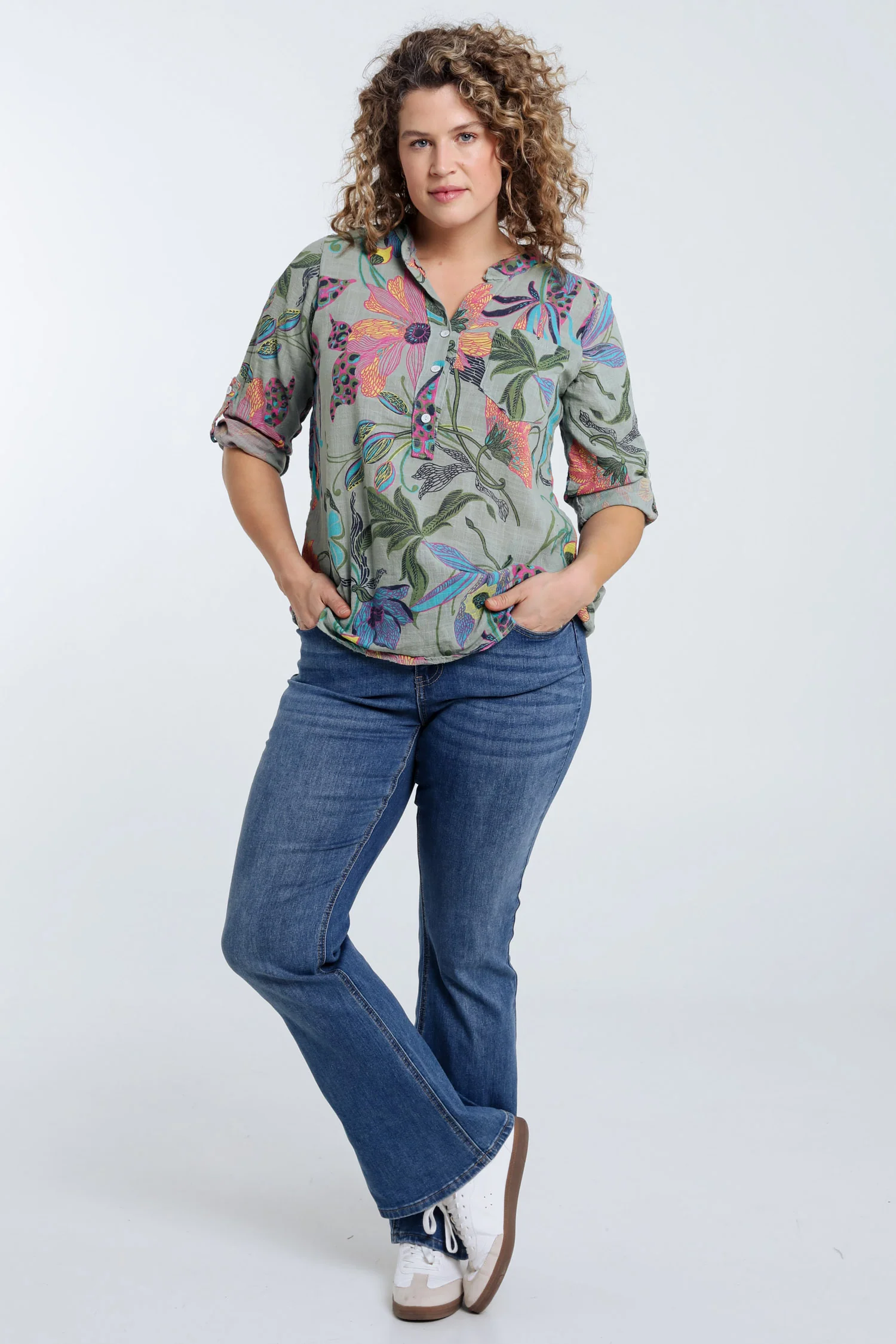 Blouse en gaze de coton imprimé floral - Image 29
