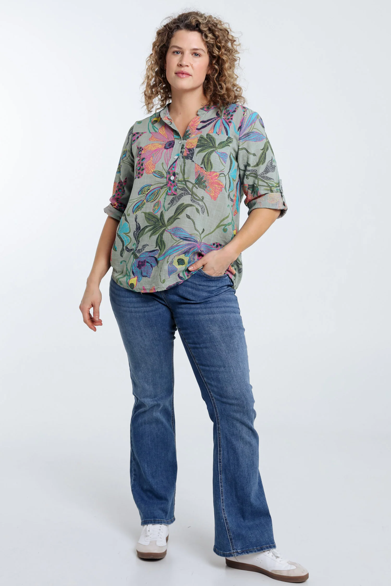 Blouse en gaze de coton imprimé floral - Image 30