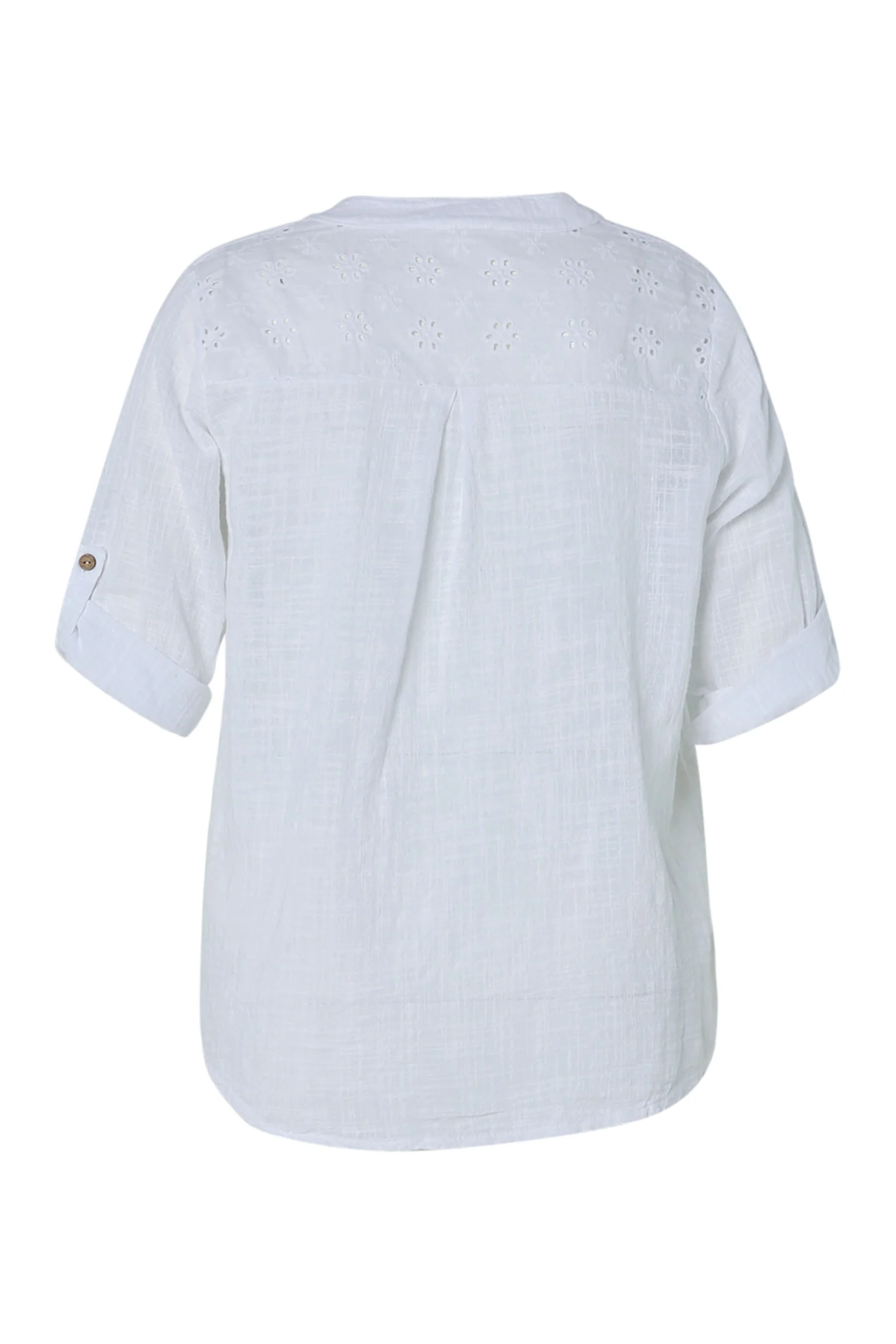 Blouse en gaze de coton unie - Image 11
