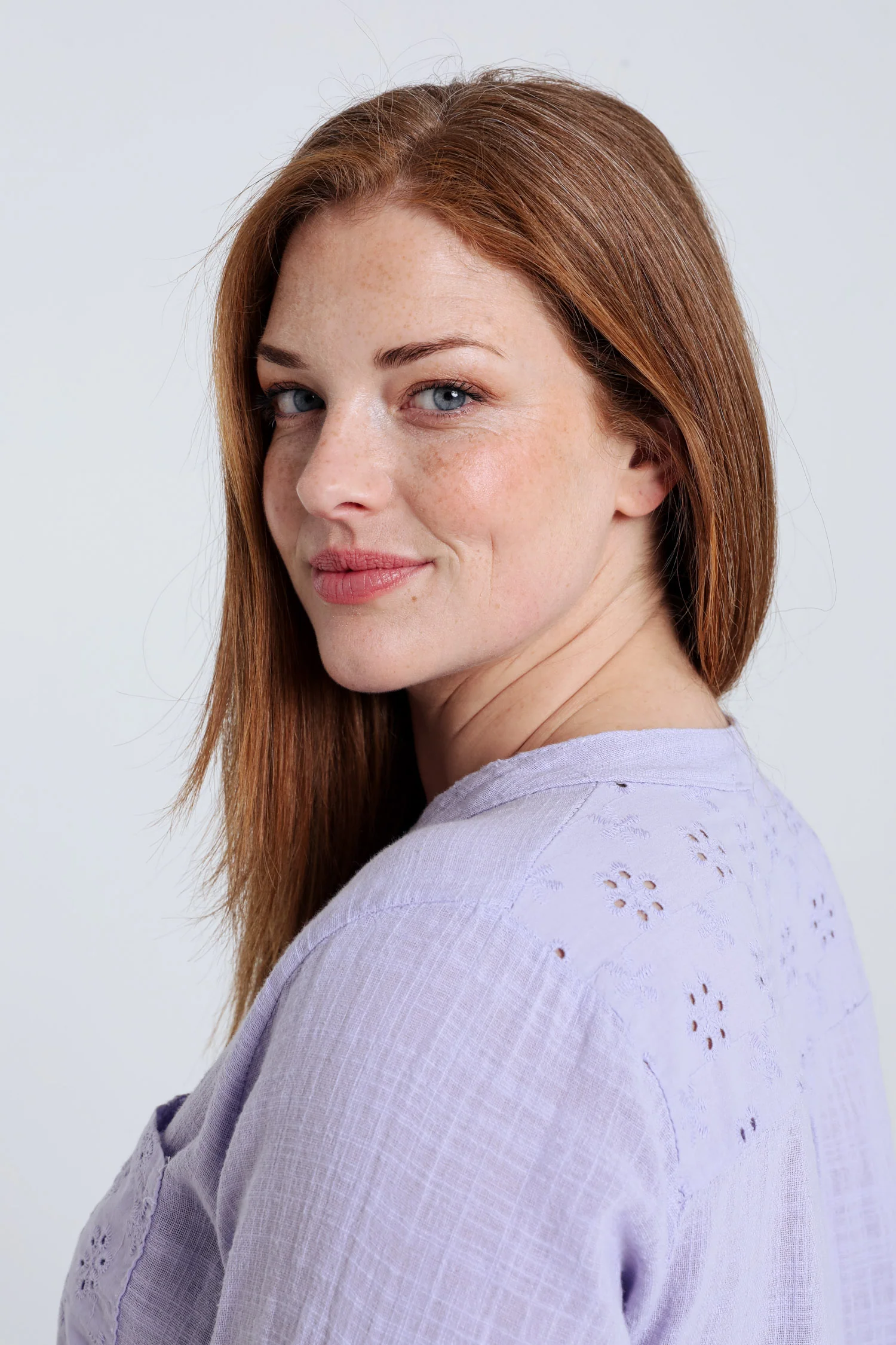 Blouse en gaze de coton unie - Image 14