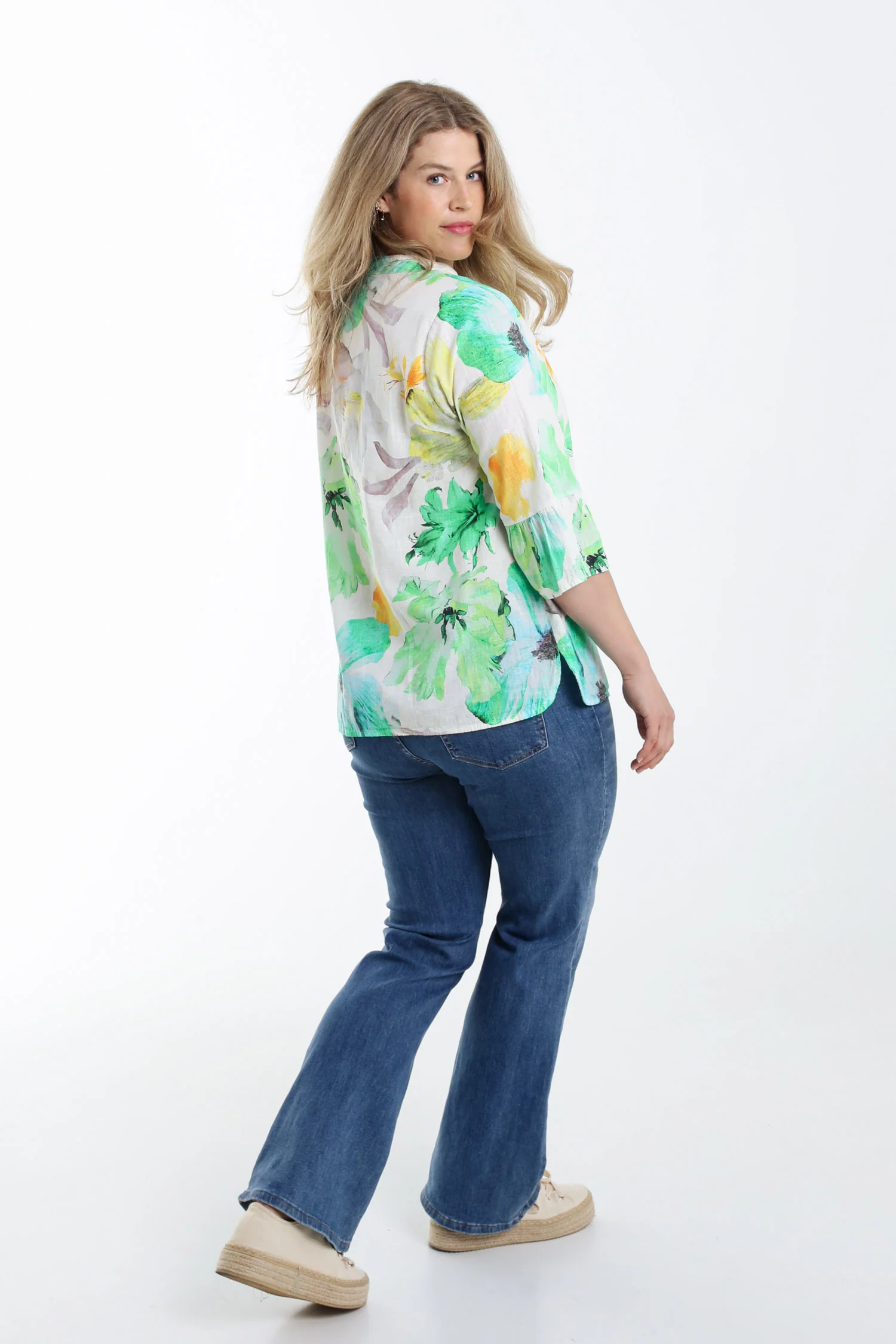 Blouse en lin imprimé floral - Image 2