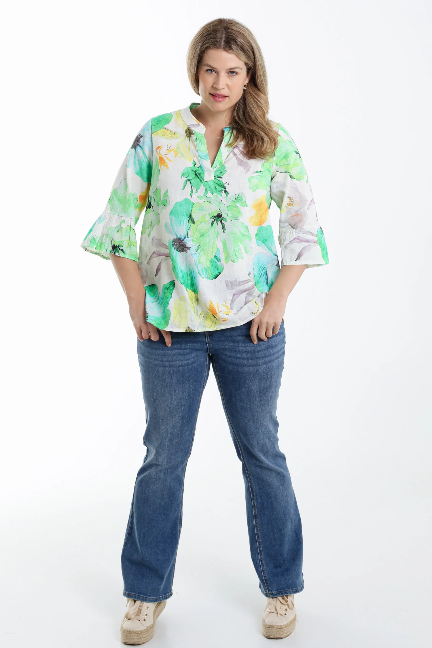 Blouse en lin imprimé floral - Image 7