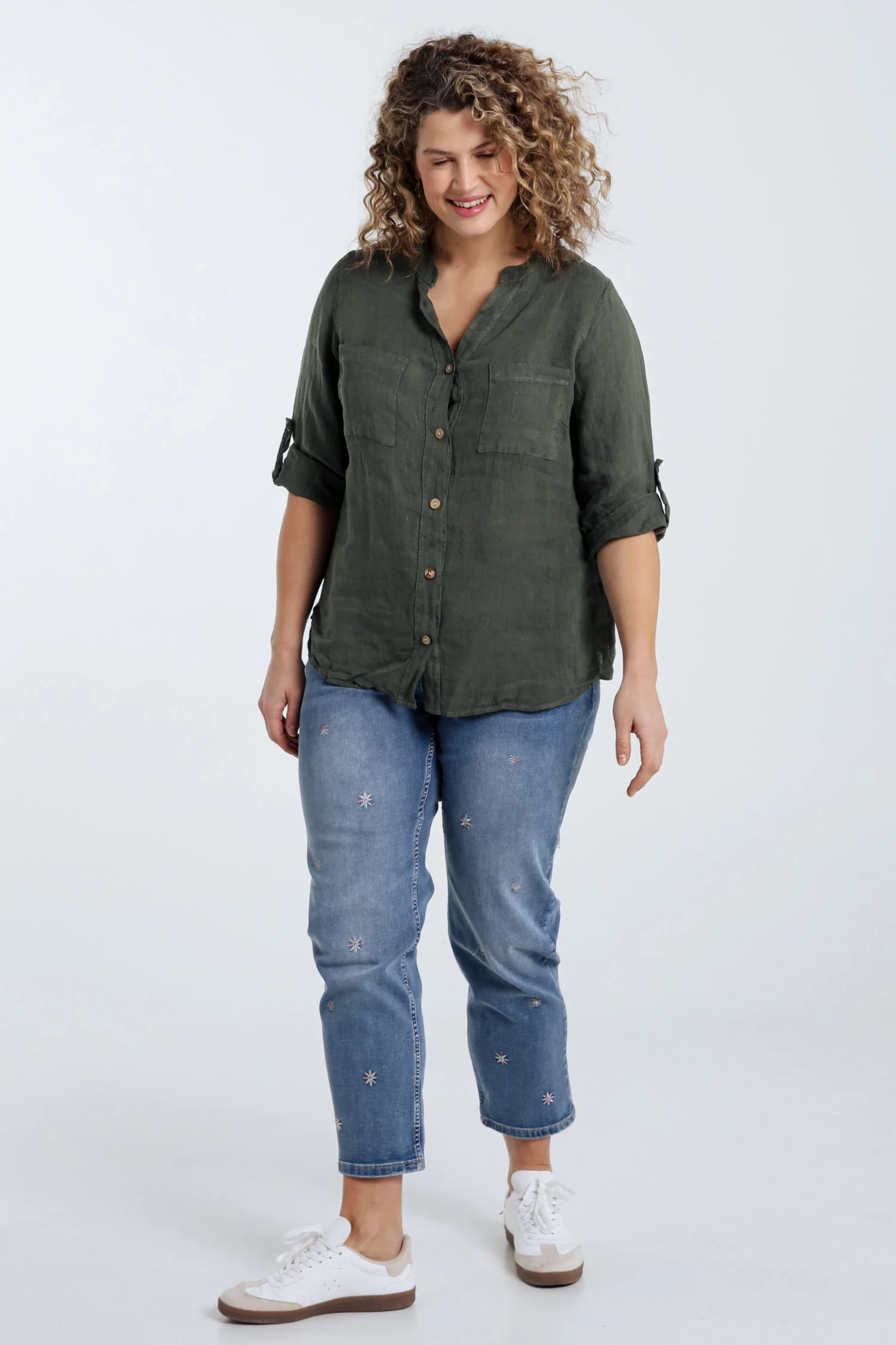 Blouse en lin unie - Image 19