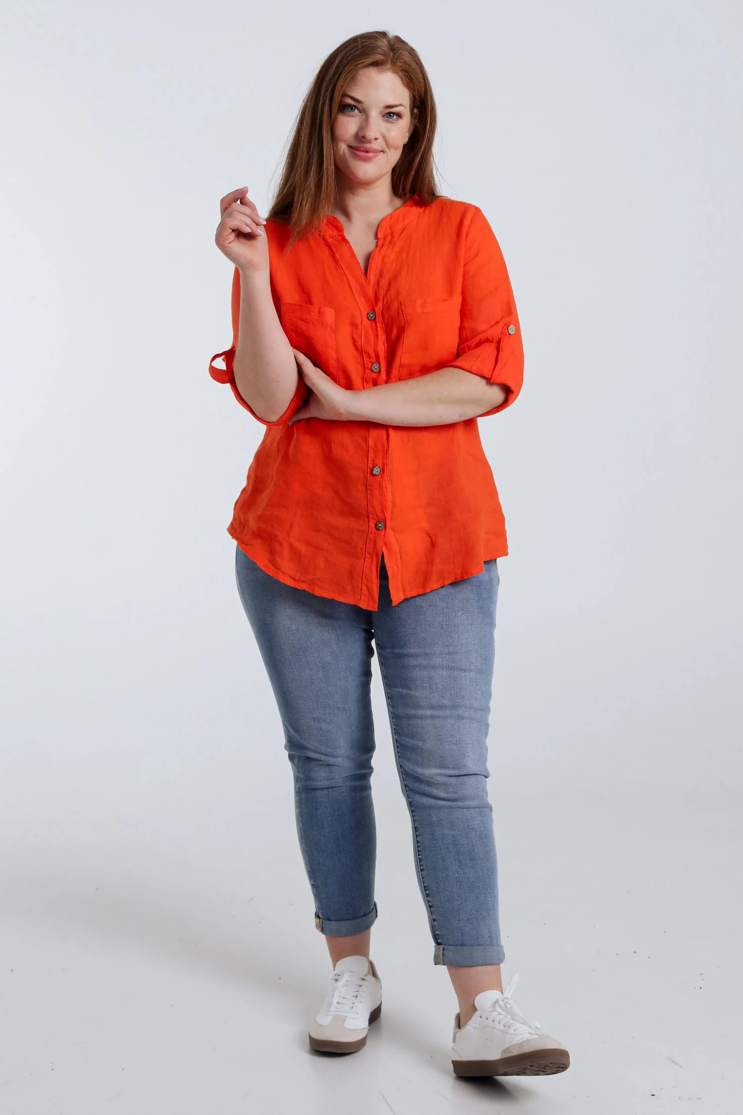 Blouse en lin unie - Image 31
