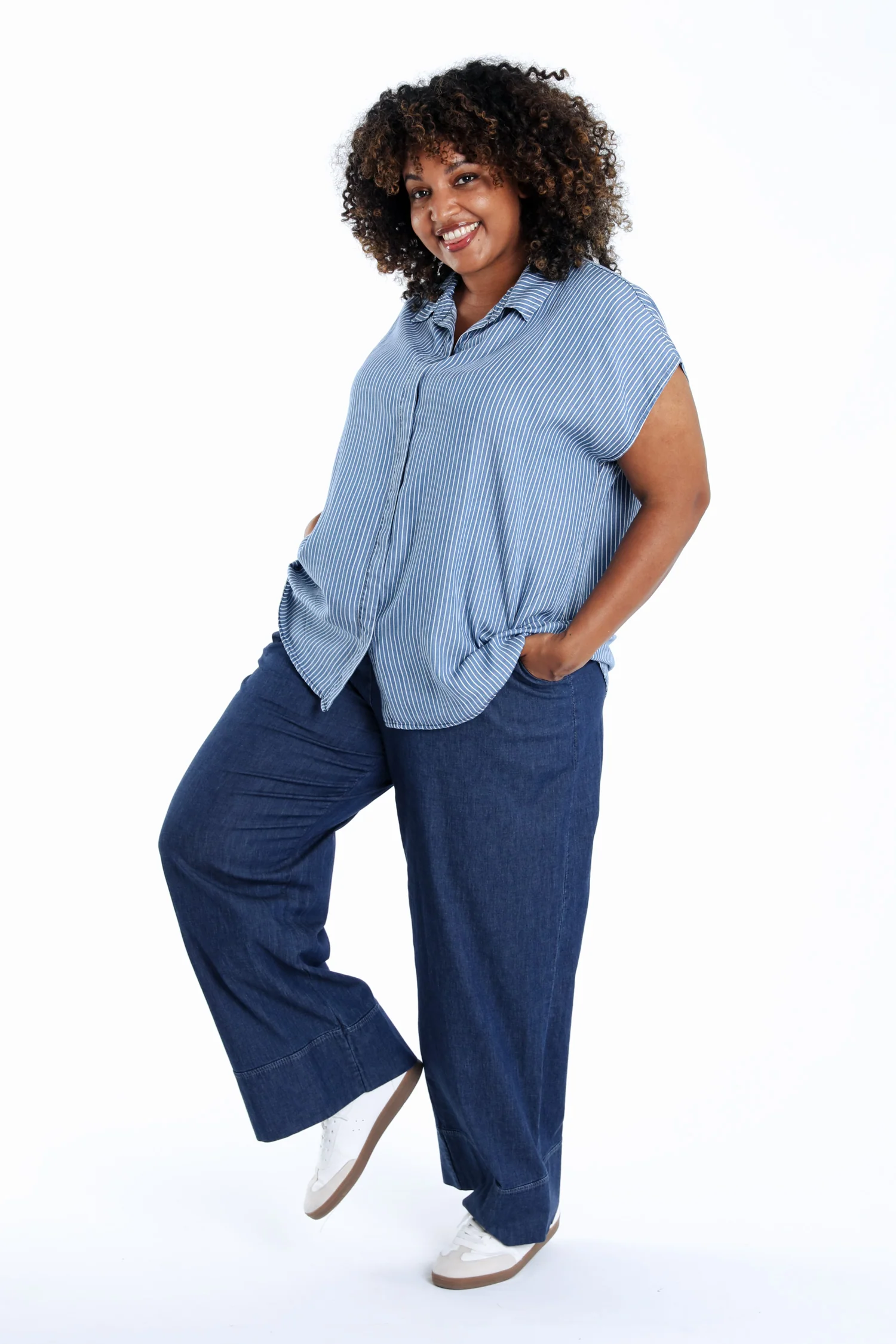 Blouse en tencel rayée - Image 8