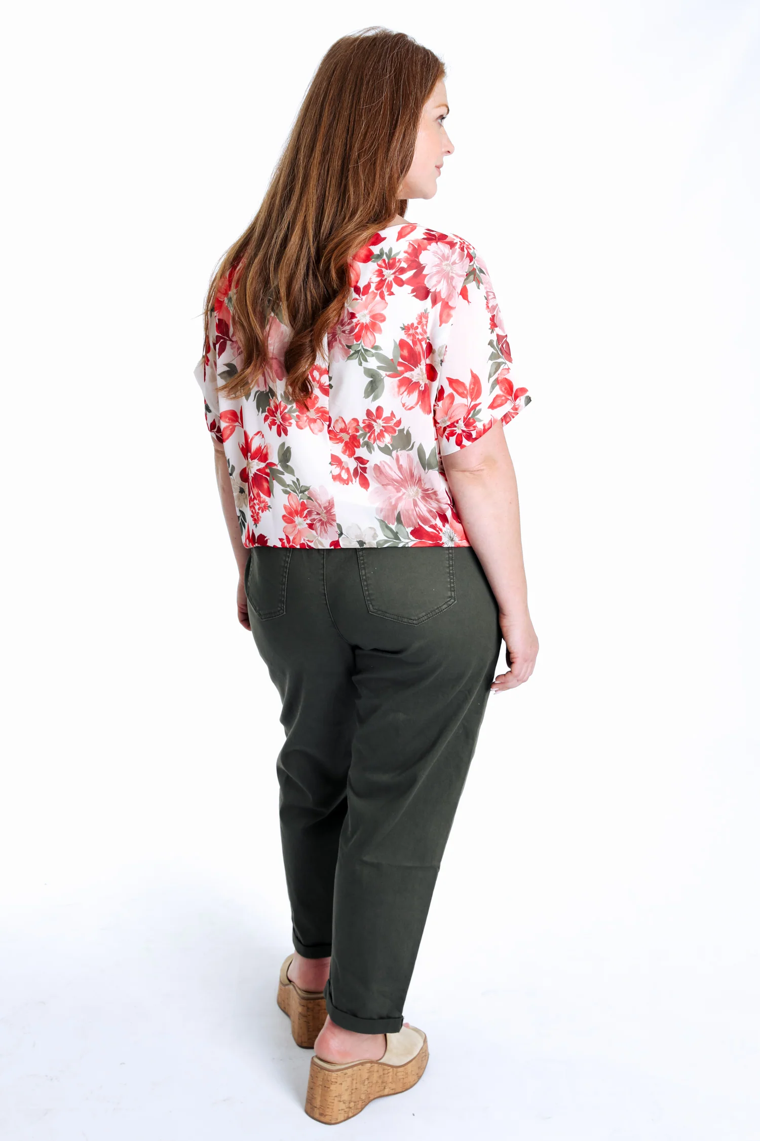 Blouse en viscose à nouer imprimé floral - Image 2
